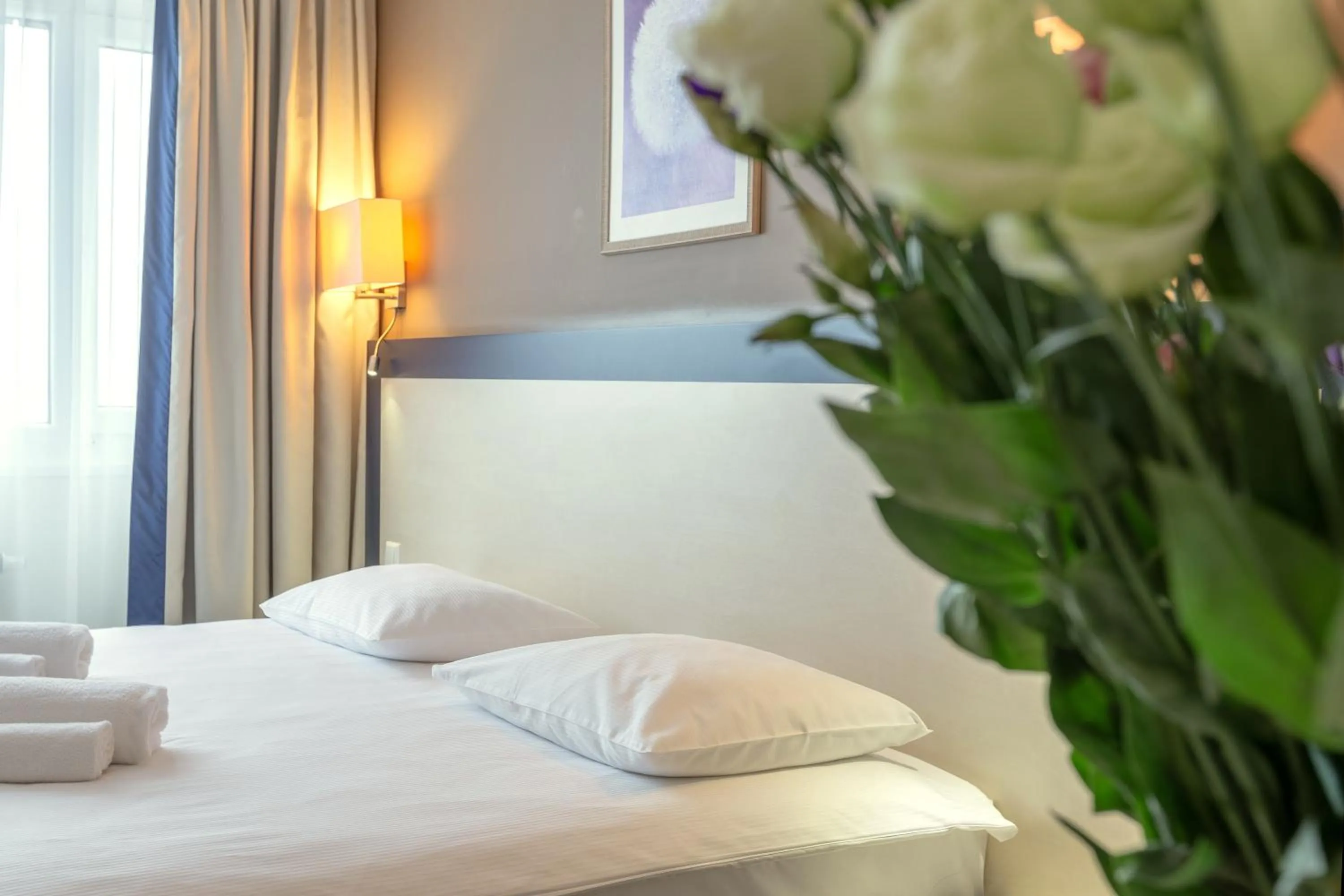 Bed in Aurora Hotel Klaipeda