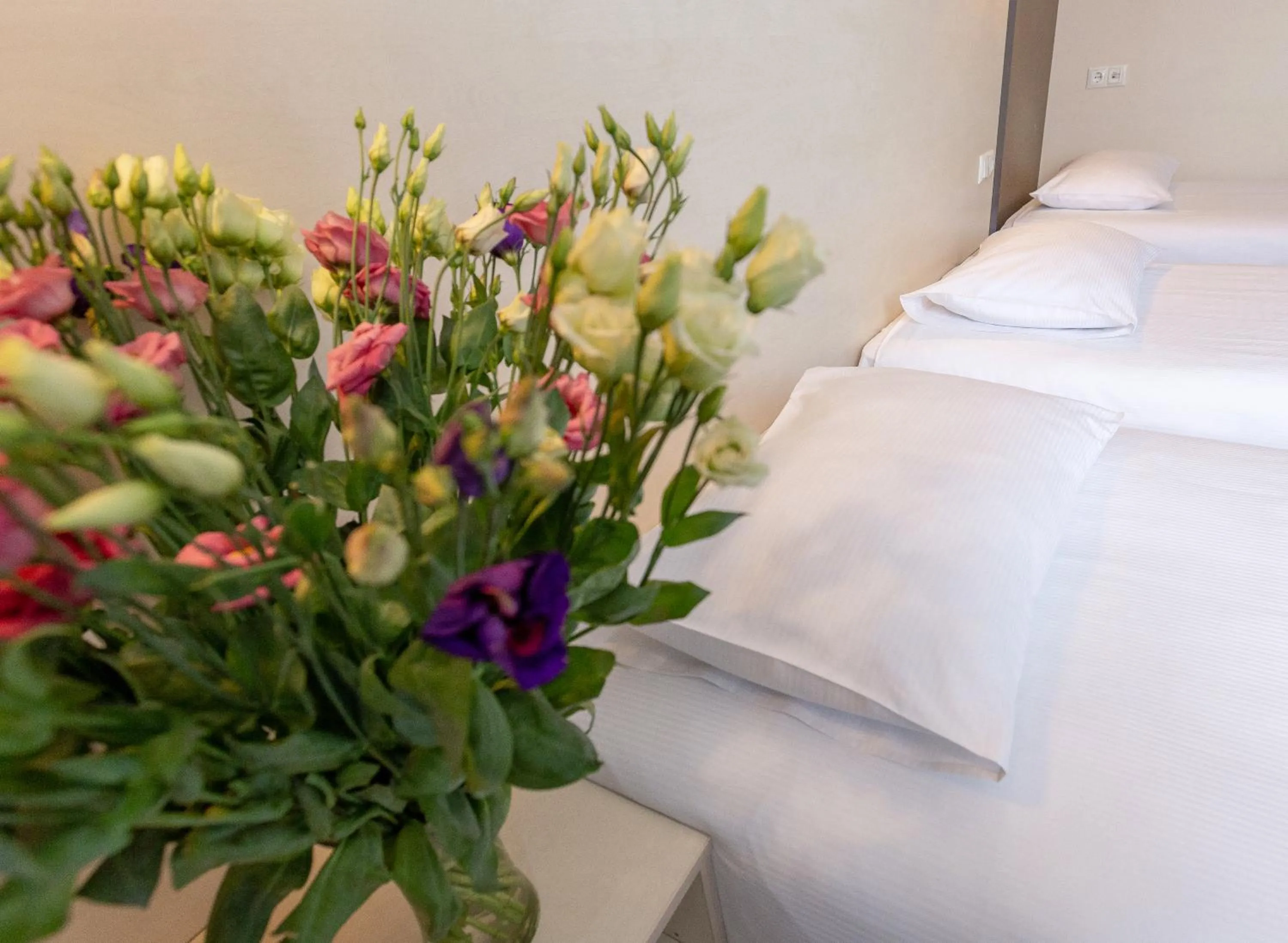 Bed in Aurora Hotel Klaipeda