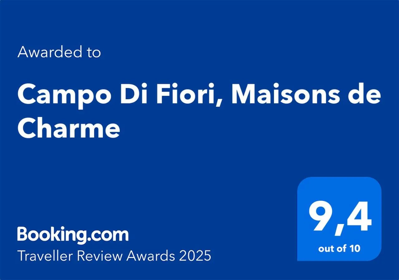 Certificate/Award in Campo Di Fiori, Maisons de Charme