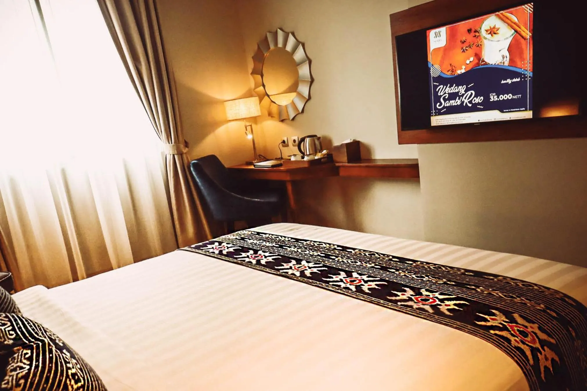 Decorative detail, Bed in SOTIS Hotel Kemang, Jakarta