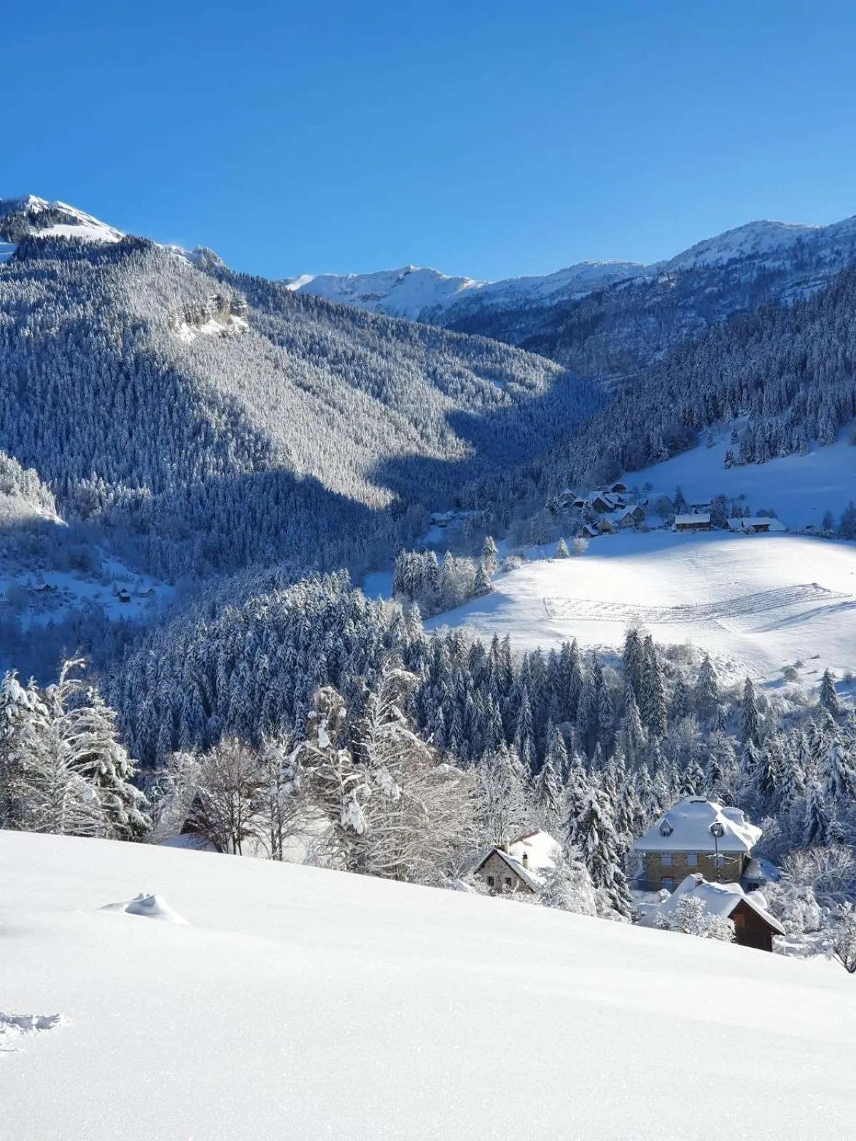 Natural landscape in Le Valombré