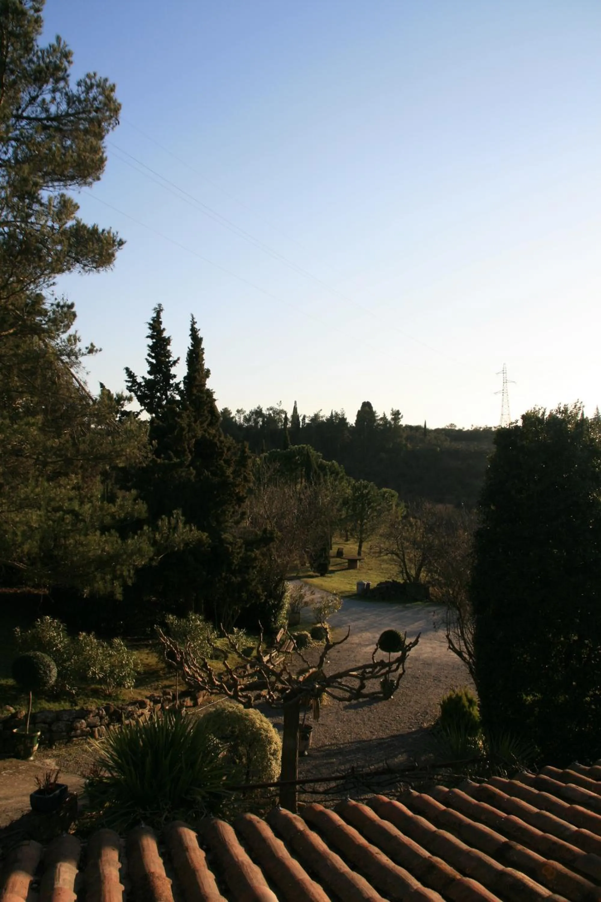 Garden view in La Maison sur la Colline