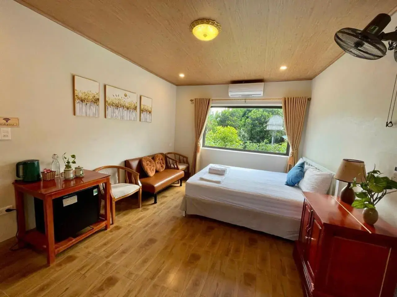 Double Room with Garden View - single occupancy in An An Homestay Bungalow Double Room with Garden View - single occupancy in An An Homestay Bungalow