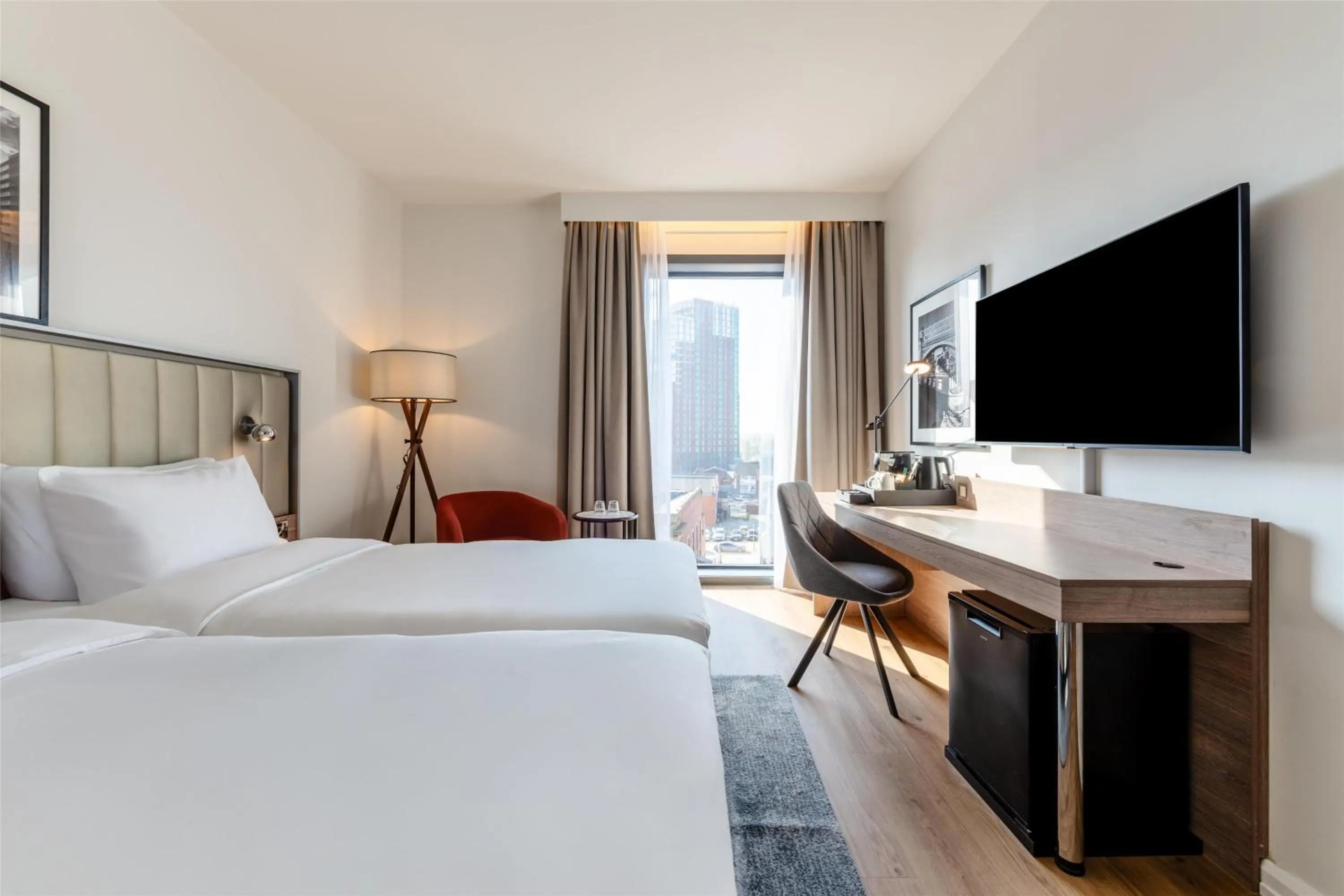 Bedroom, Bed in Radisson Hotel Manchester City Centre, A Verified Net Zero Hotel