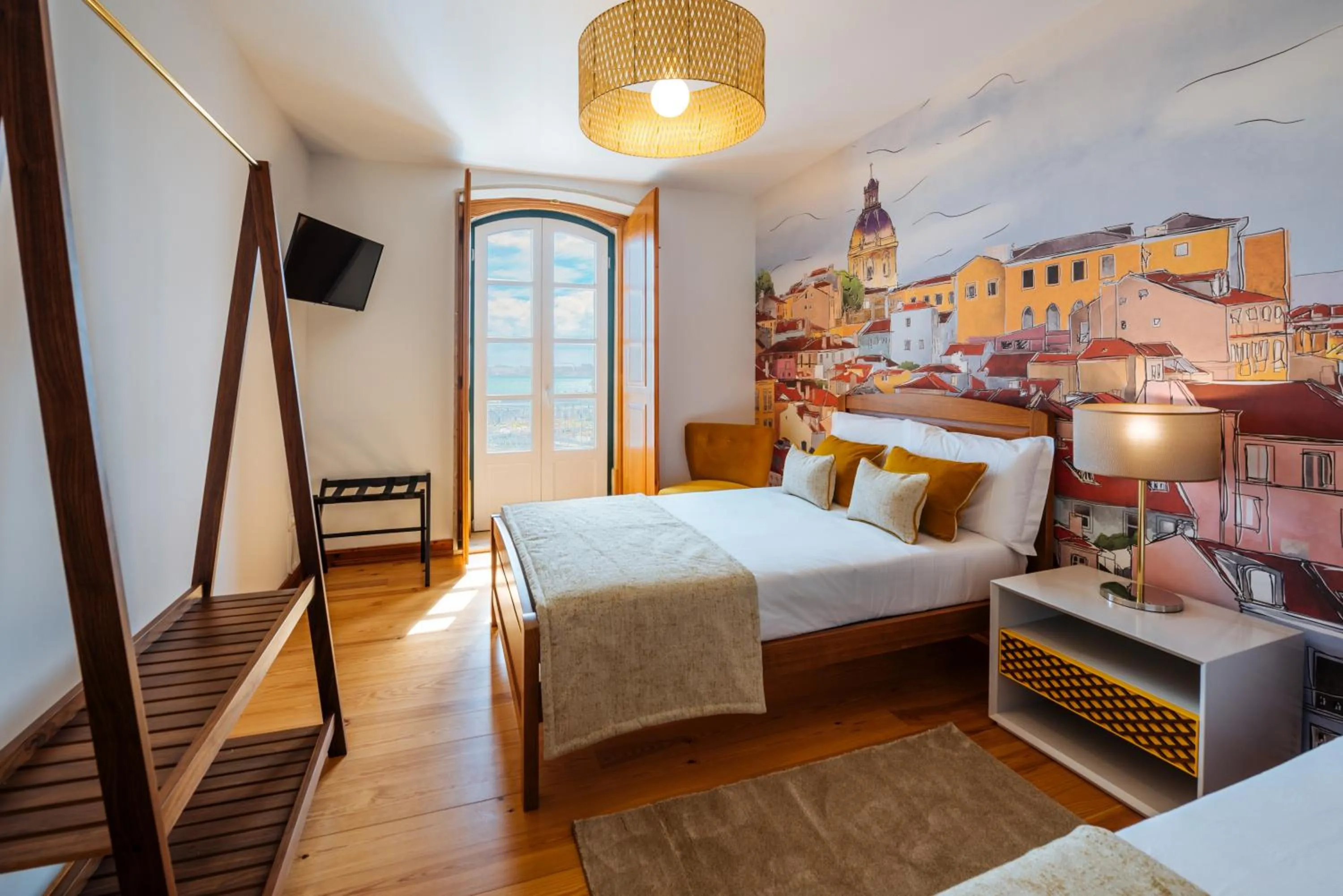 Bed in Varandas de Lisboa - Tejo River Apartments & Rooms