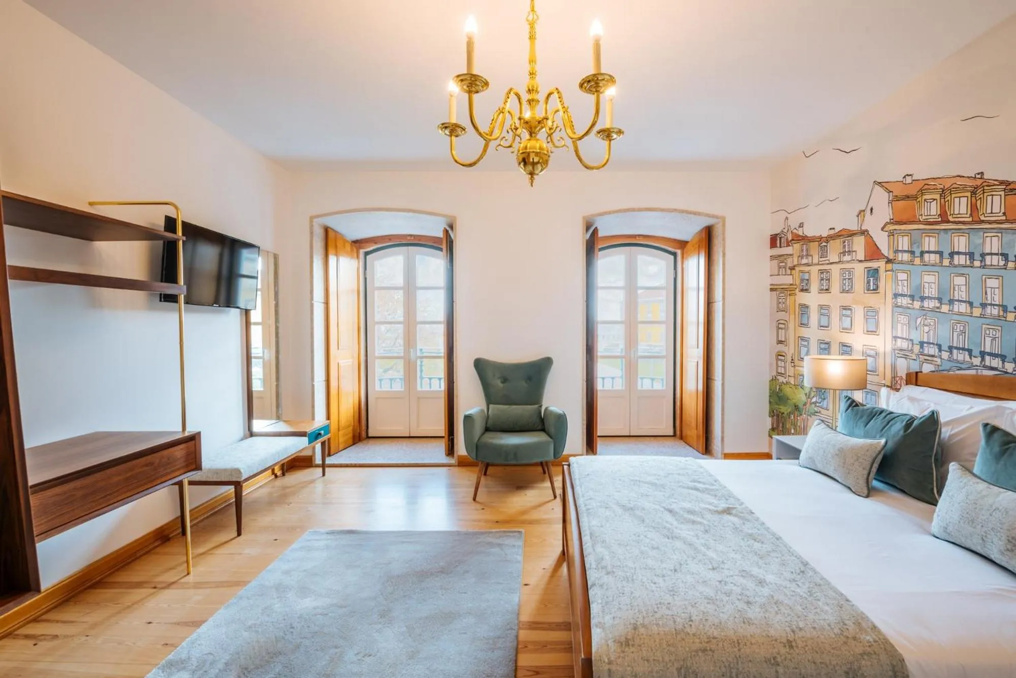 Balcony/Terrace, Bed in Varandas de Lisboa - Tejo River Apartments & Rooms