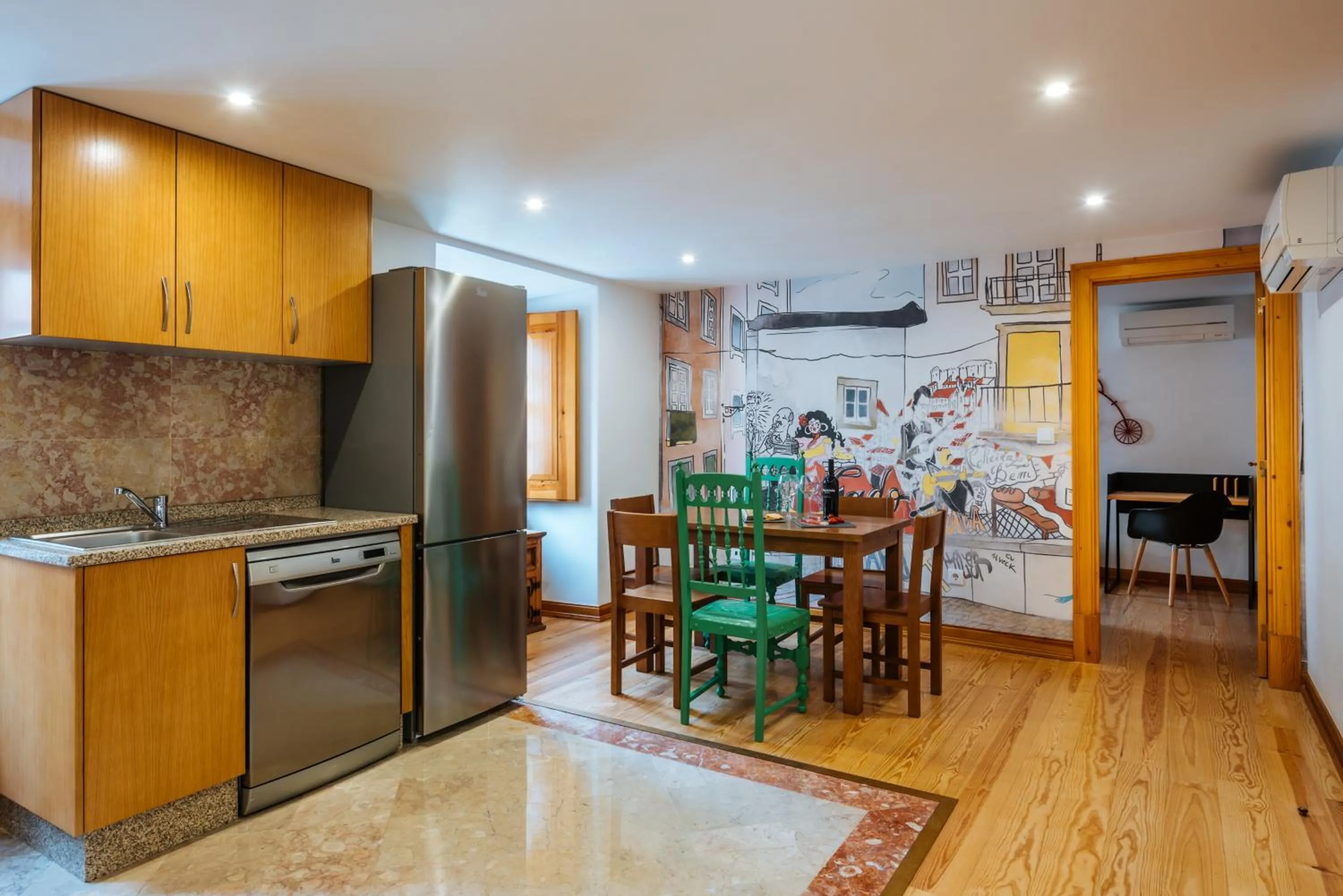Communal kitchen in Varandas de Lisboa - Tejo River Apartments & Rooms