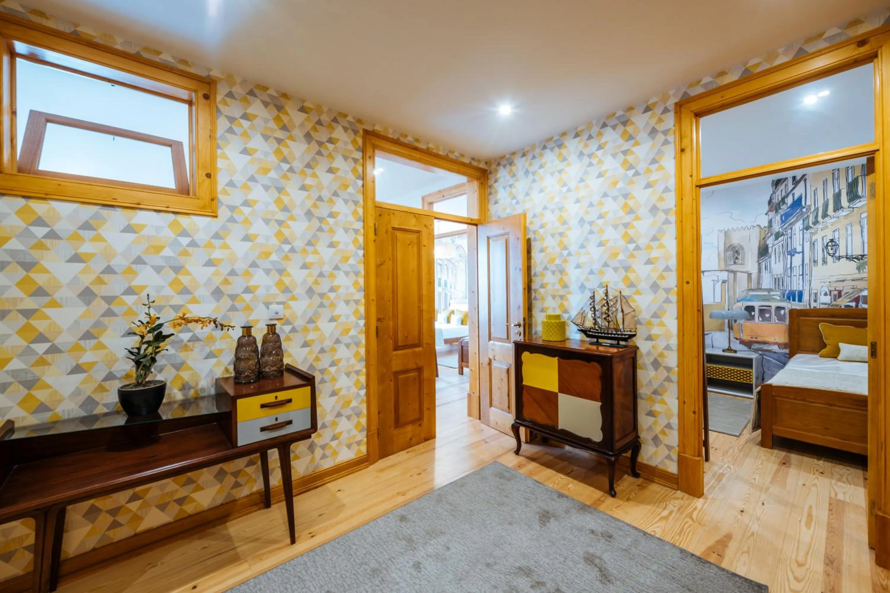 River view, Bed in Varandas de Lisboa - Tejo River Apartments & Rooms