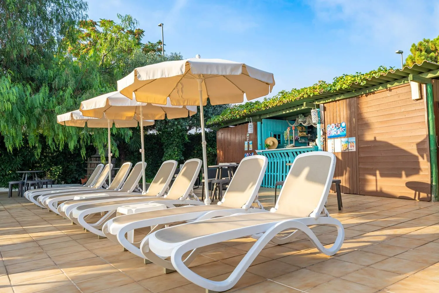 sunbed in Bamblue Boutique Apartments