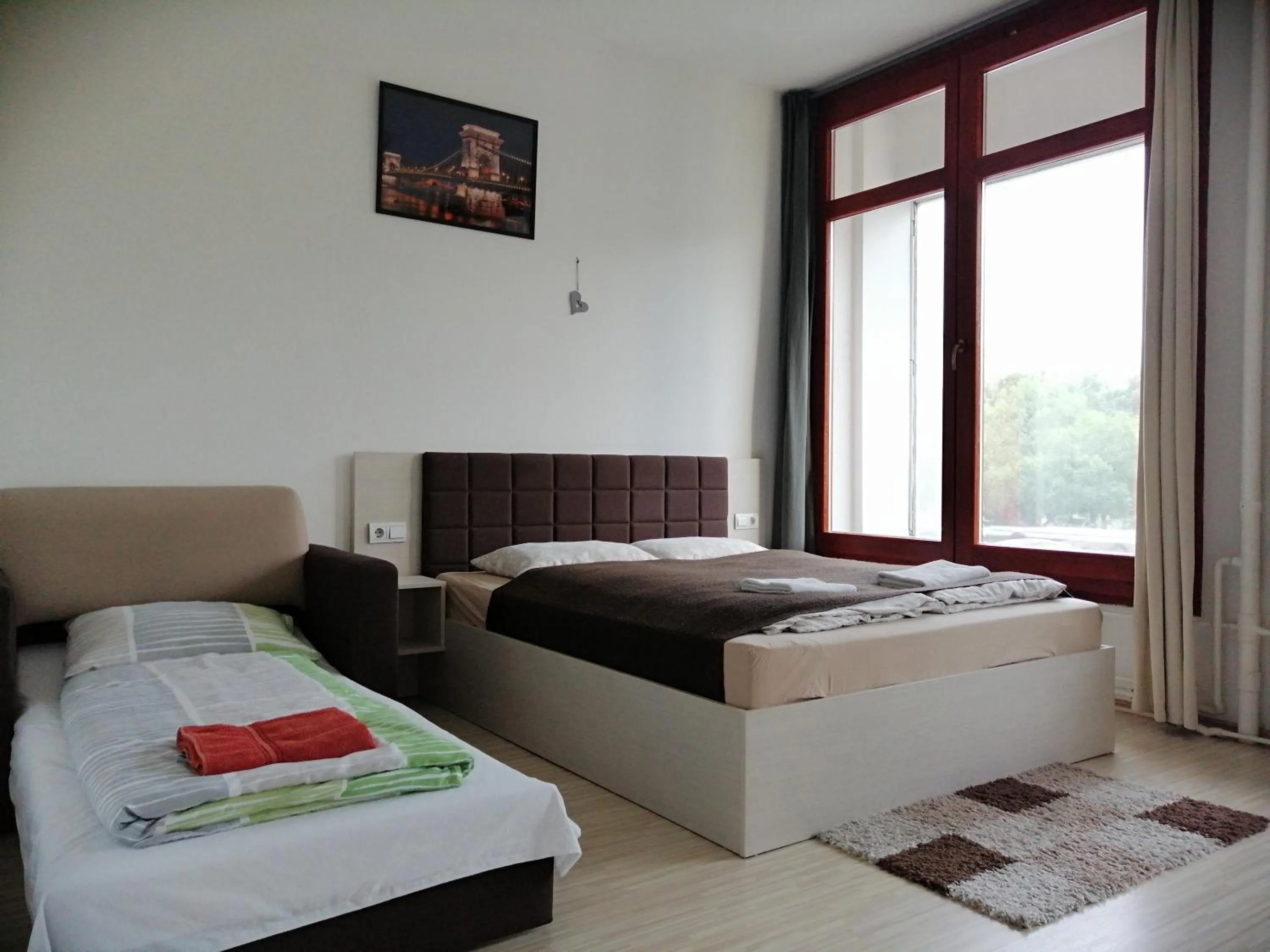 Bed in Zoom-Budapest Apartments