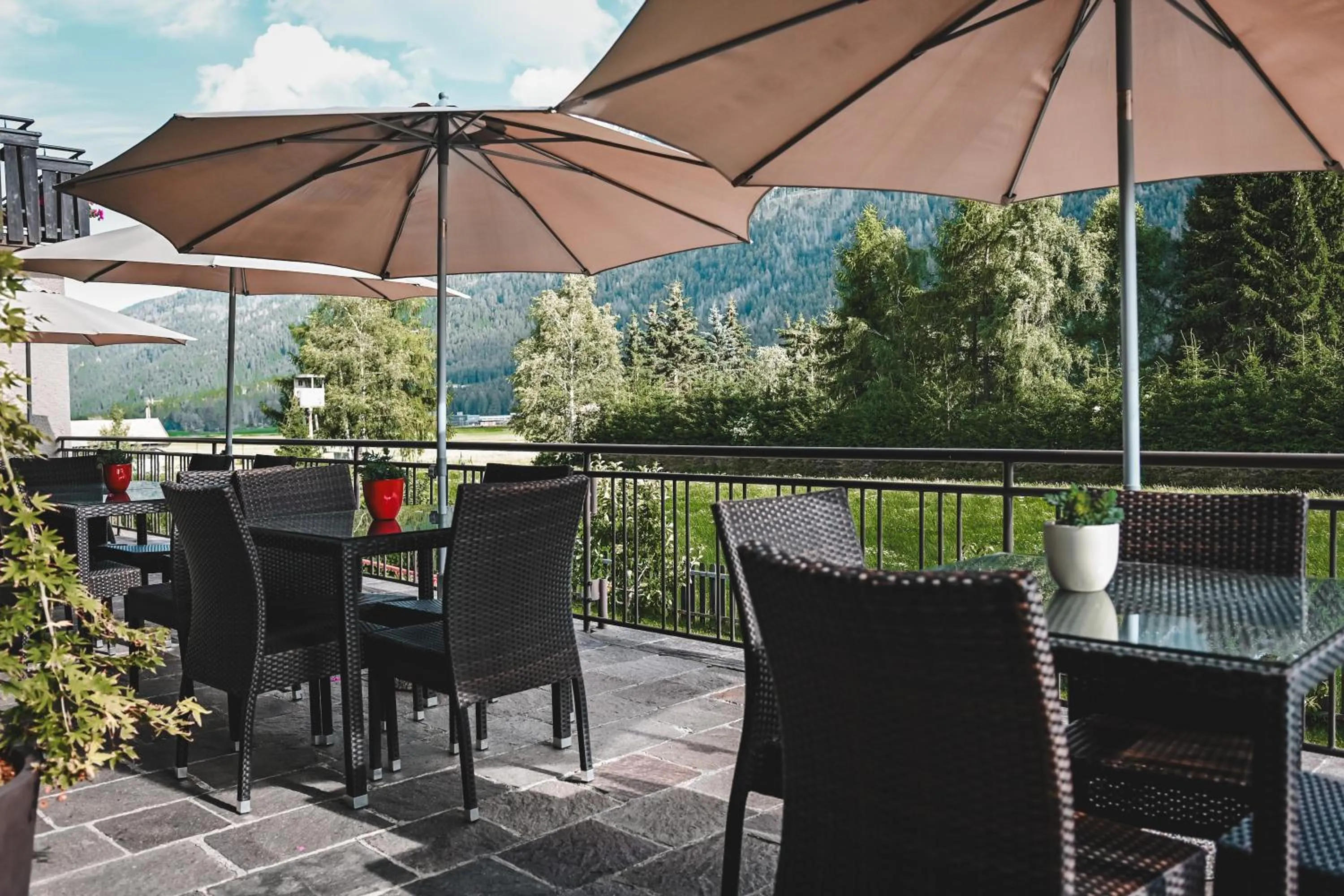 Balcony/Terrace in Hotel Toblacherhof