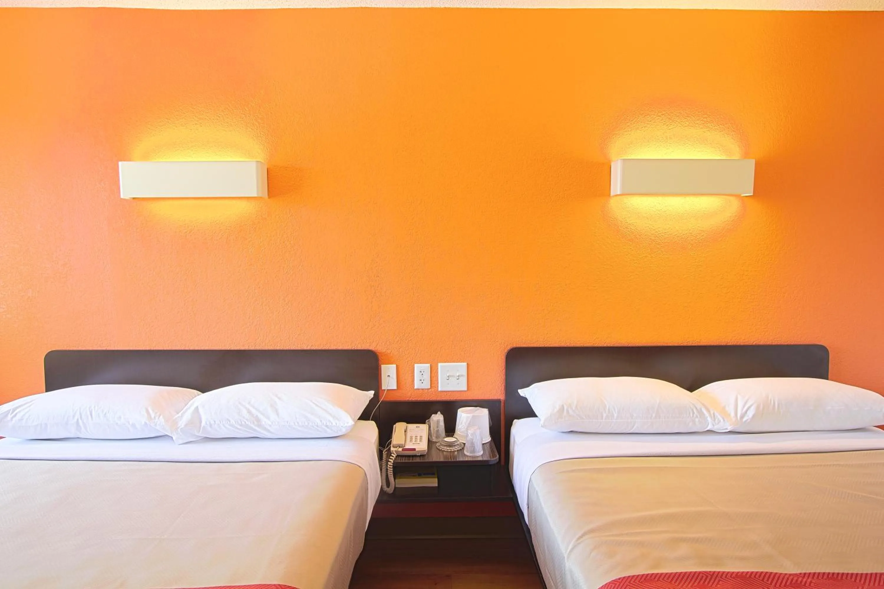 Bed in Motel 6-East Brunswick, NJ