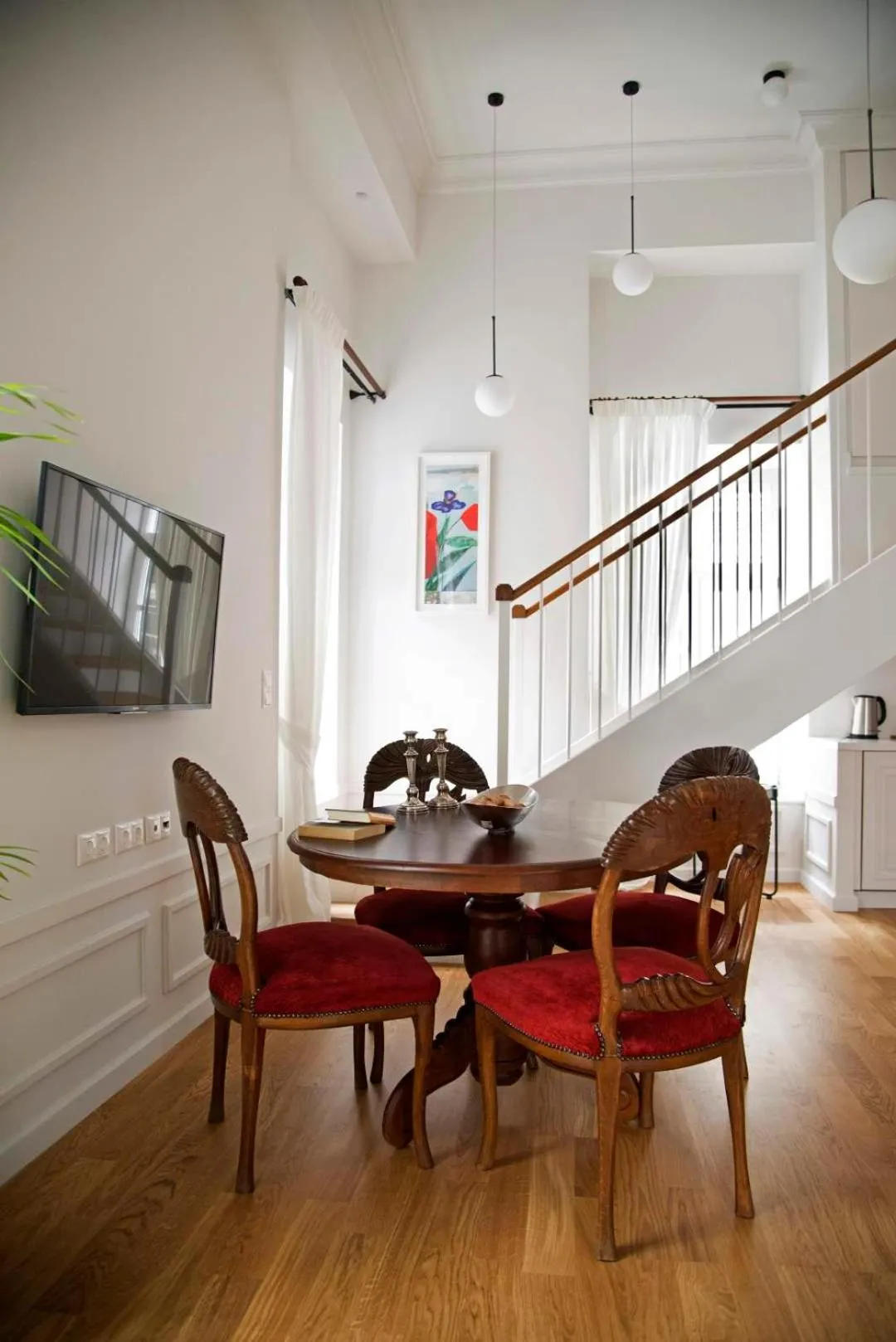 Dining area in Four Streets Athens - Luxury Suites Apartments in Athens