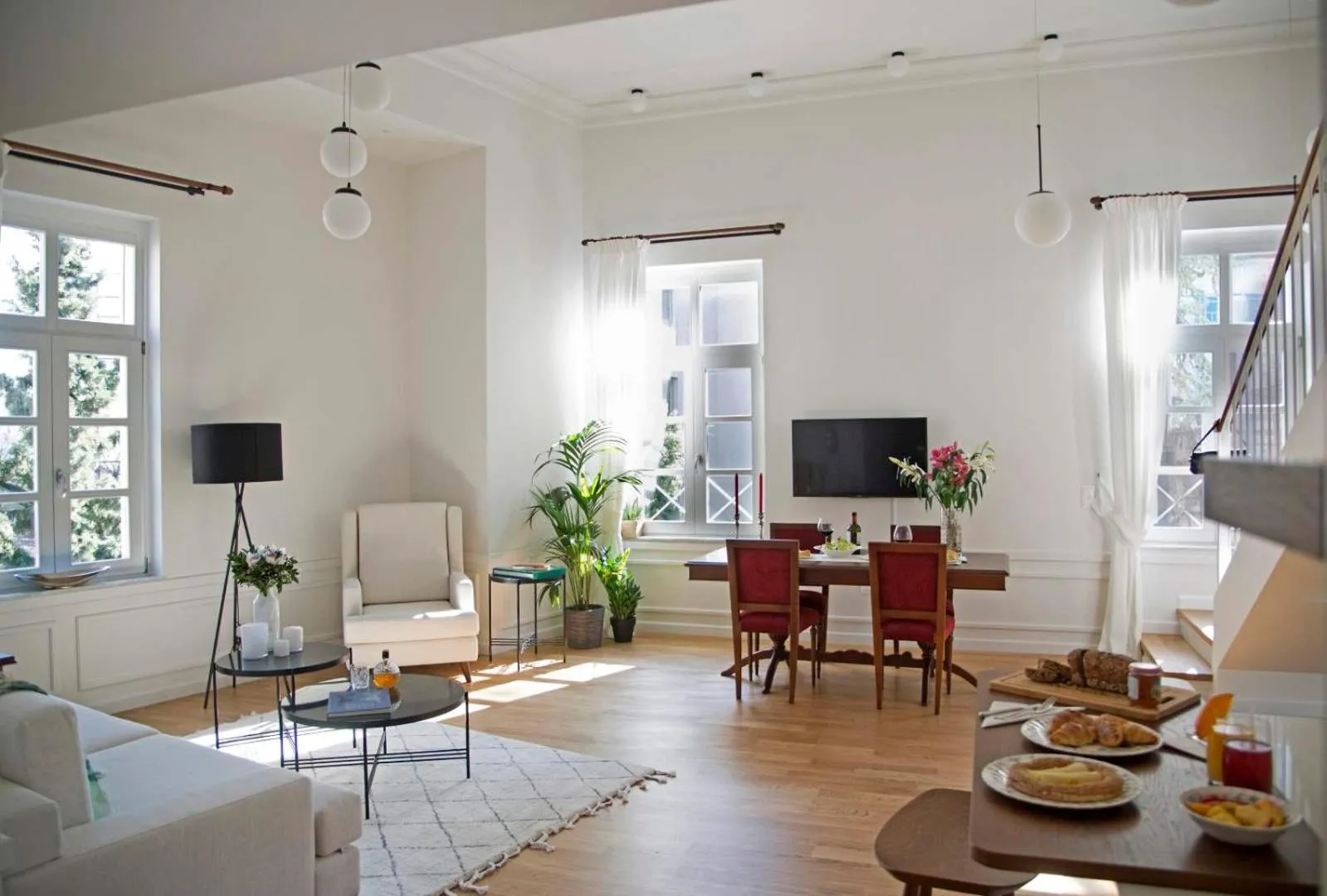 Living room in Four Streets Athens - Luxury Suites Apartments in Athens
