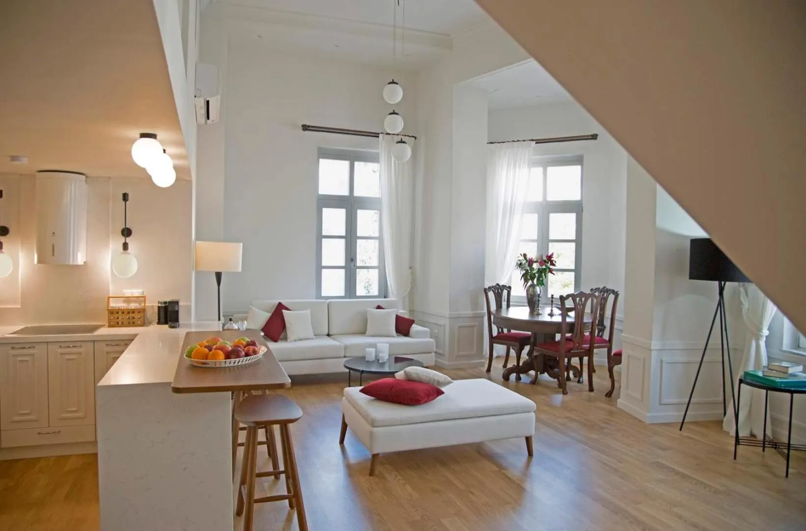 Living room, Bed in Four Streets Athens - Luxury Suites Apartments in Athens