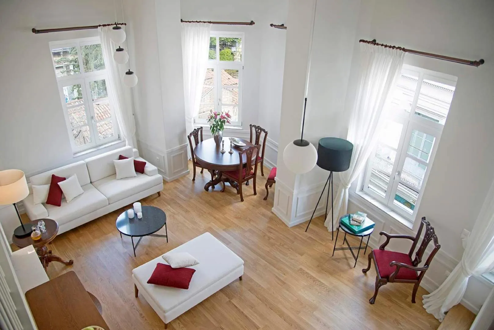 Living room, Bed in Four Streets Athens - Luxury Suites Apartments in Athens