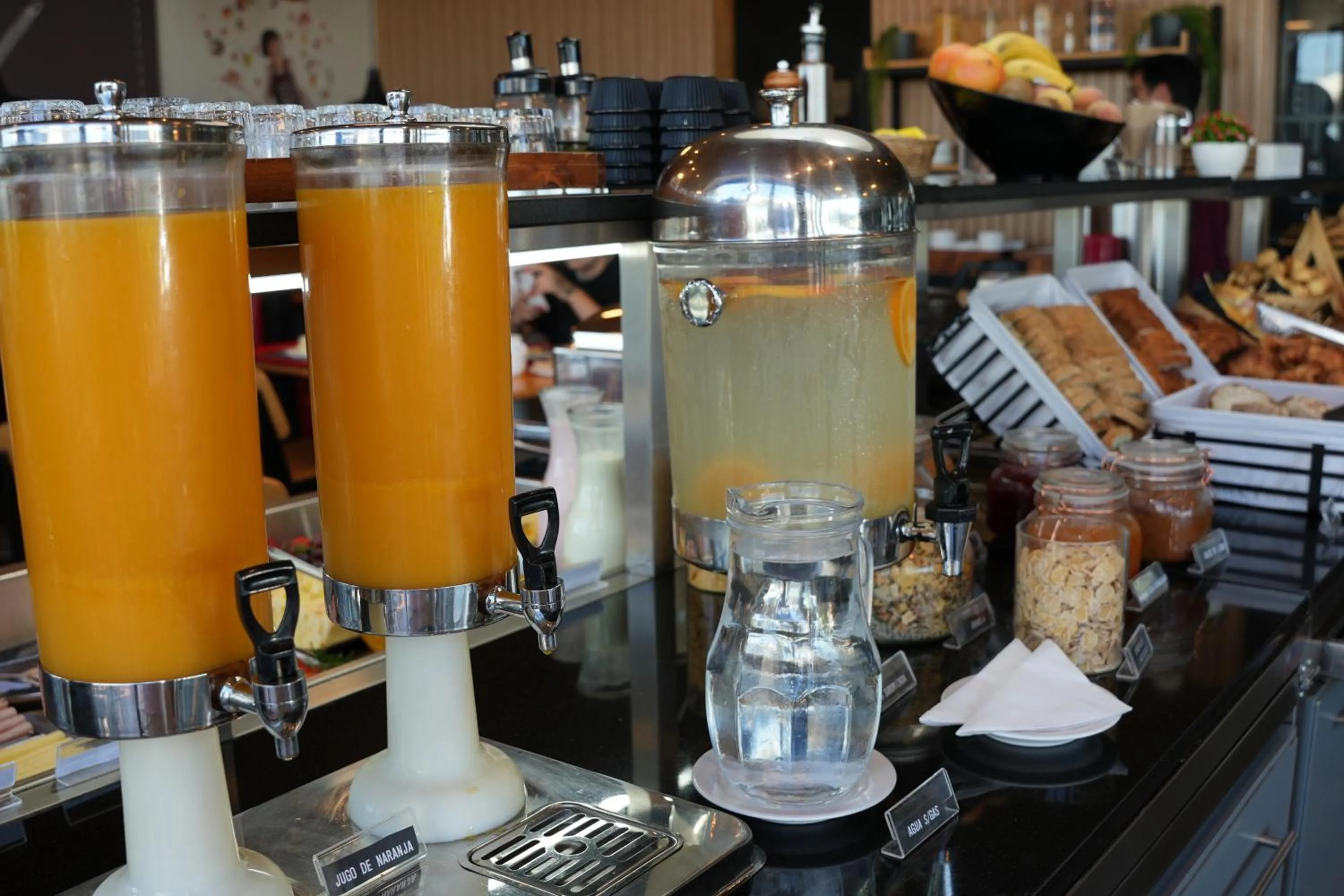 Buffet breakfast in ibis Montevideo Rambla