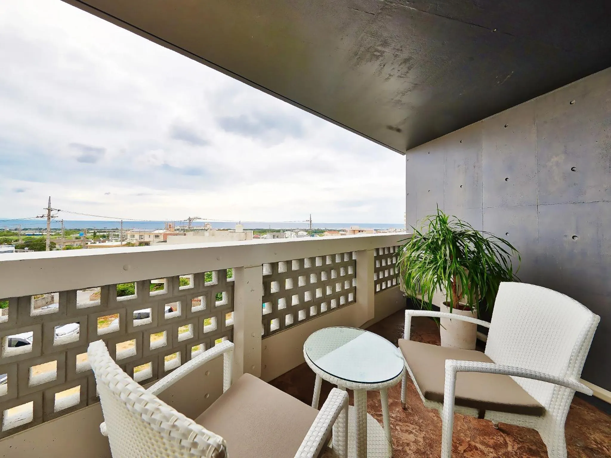 Balcony/Terrace in Yomitan Condhotel ND