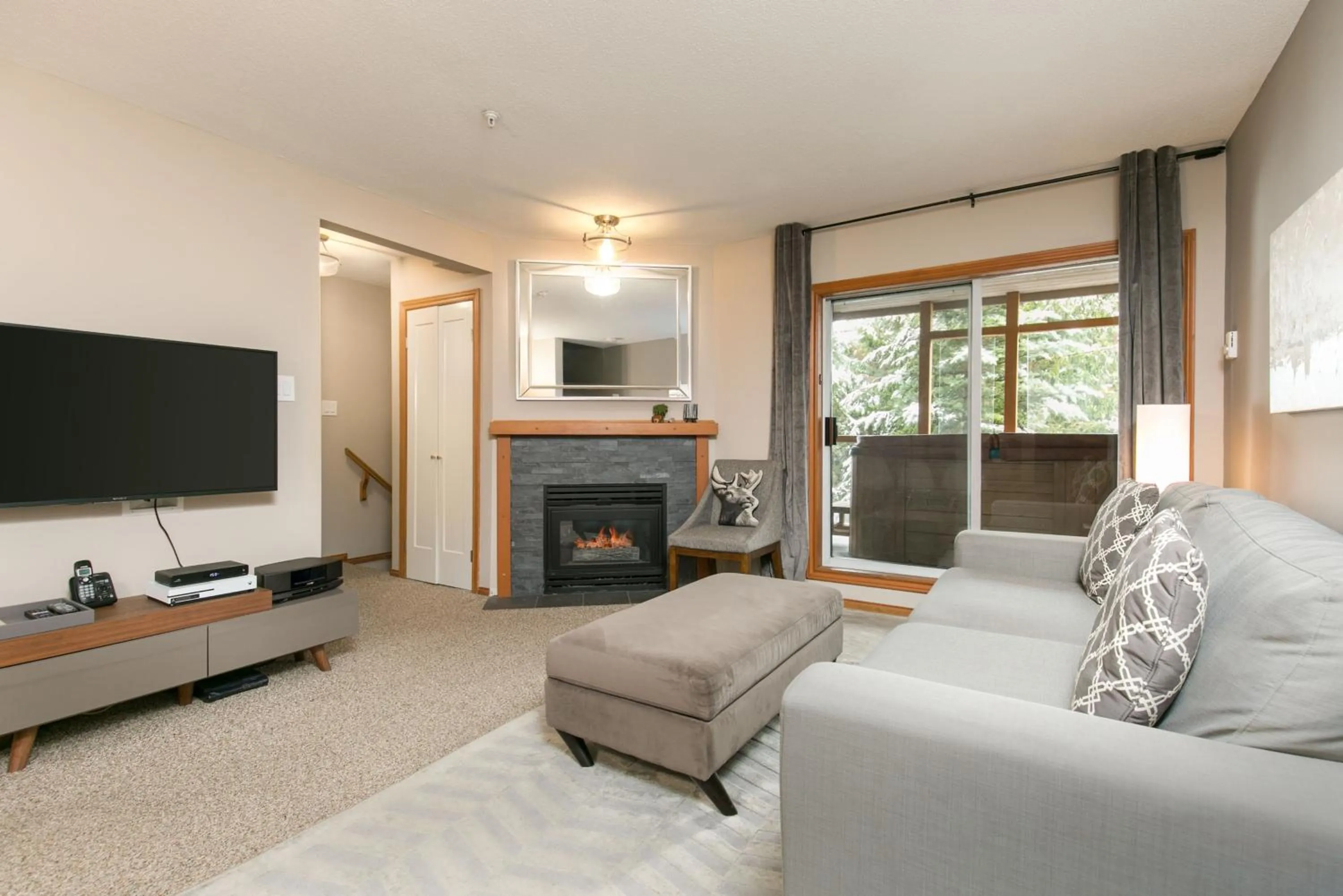Living room in Glaciers Reach by Allseason Vacation Rentals