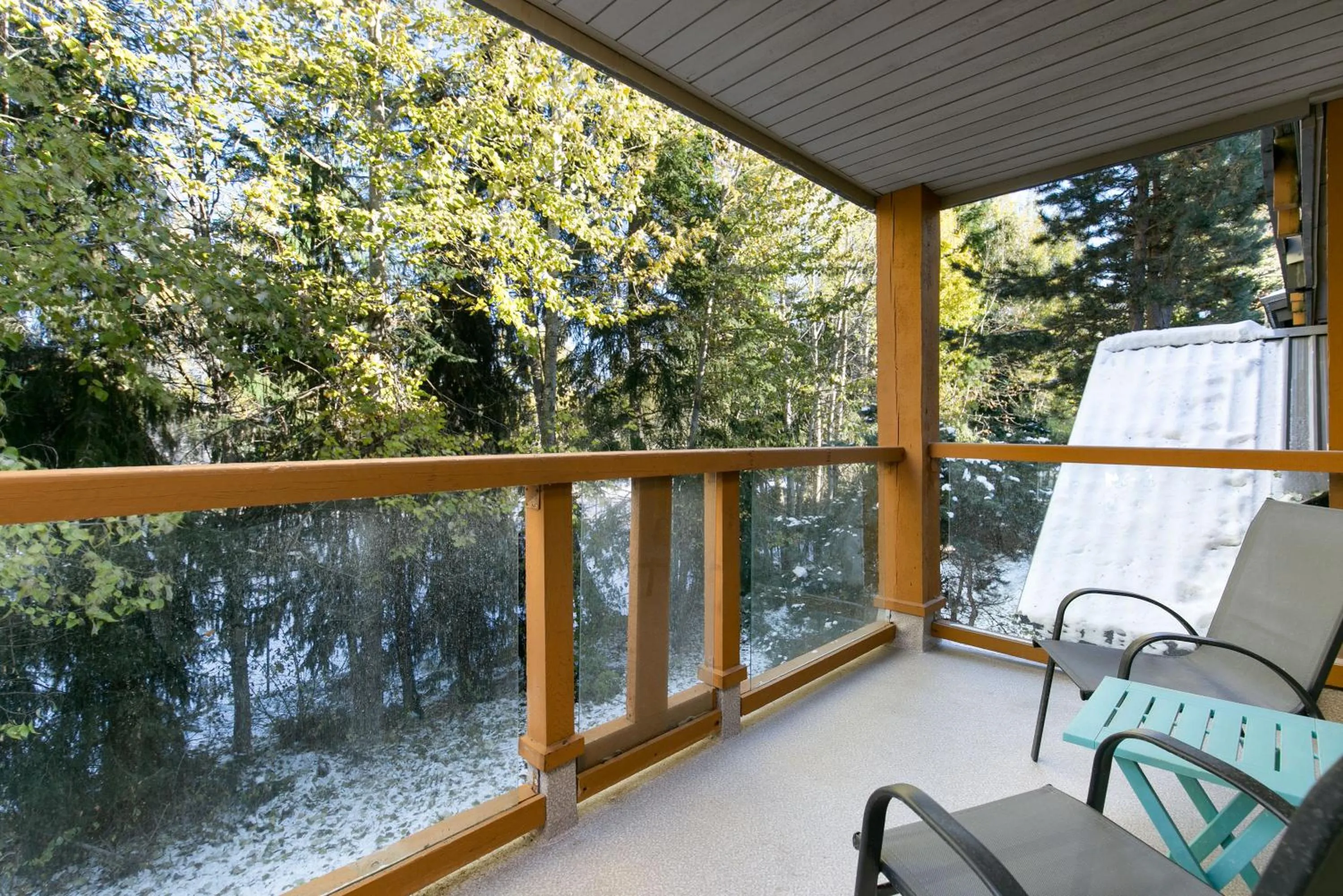Patio in Glaciers Reach by Allseason Vacation Rentals