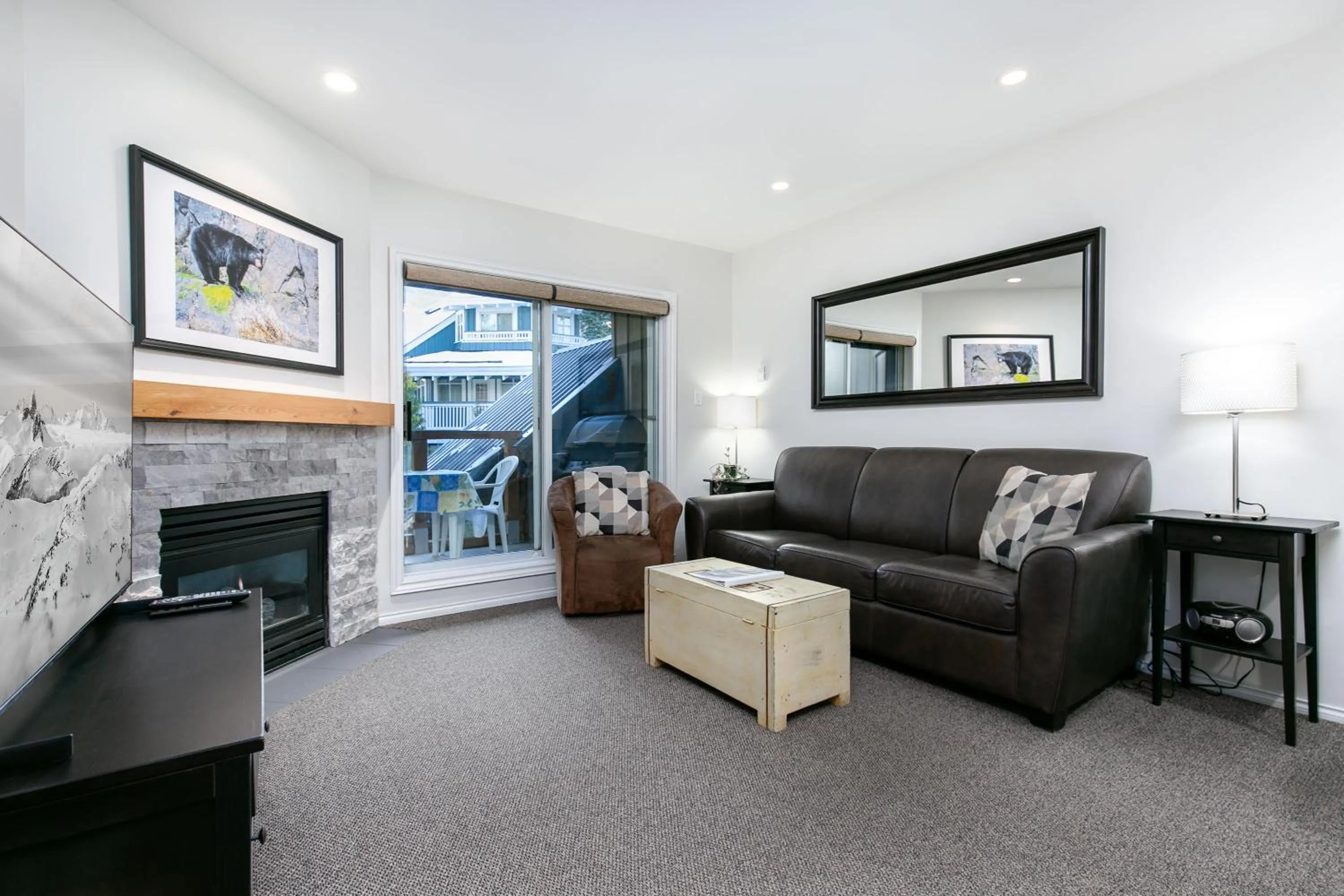 Living room in Glaciers Reach by Allseason Vacation Rentals