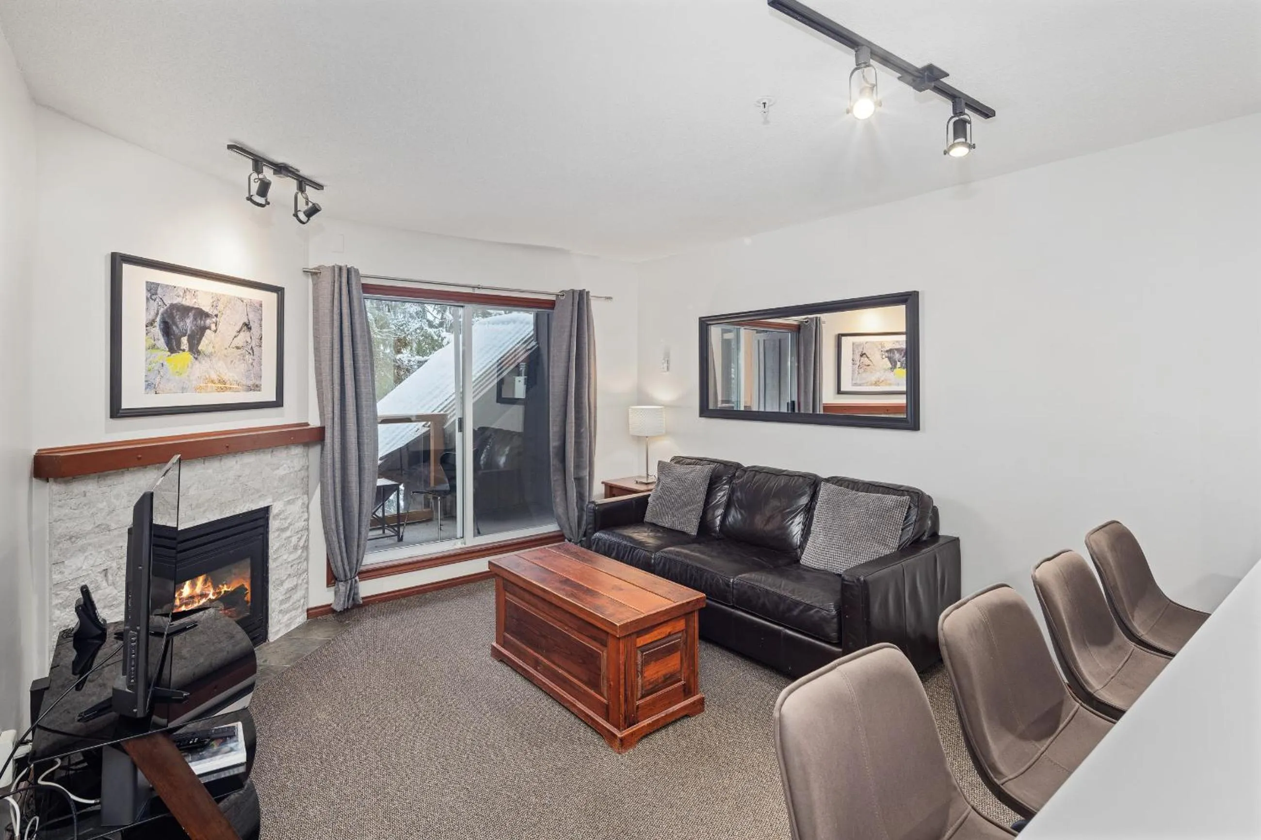 Living room in Glaciers Reach by Allseason Vacation Rentals