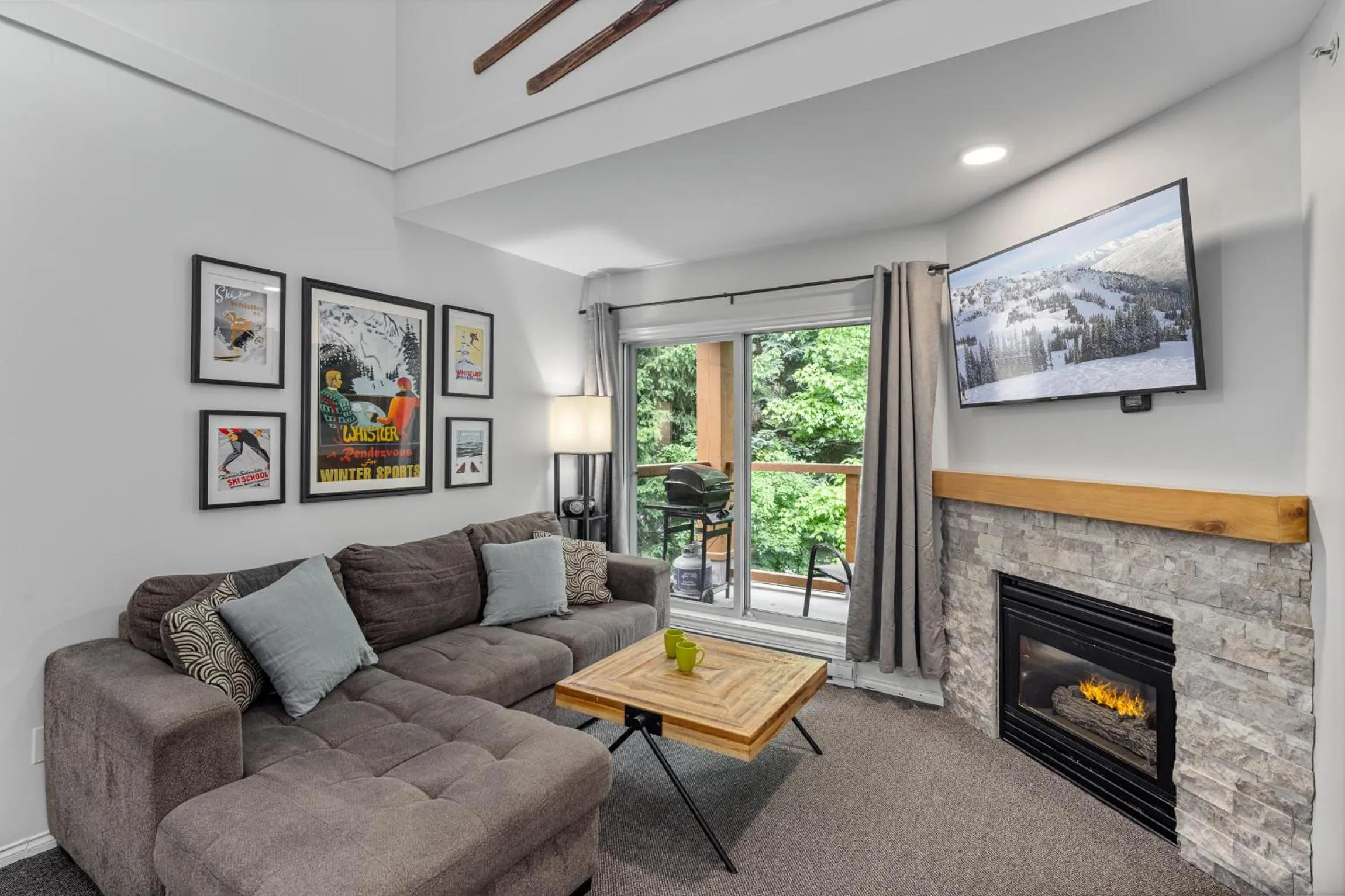 Living room in Glaciers Reach by Allseason Vacation Rentals