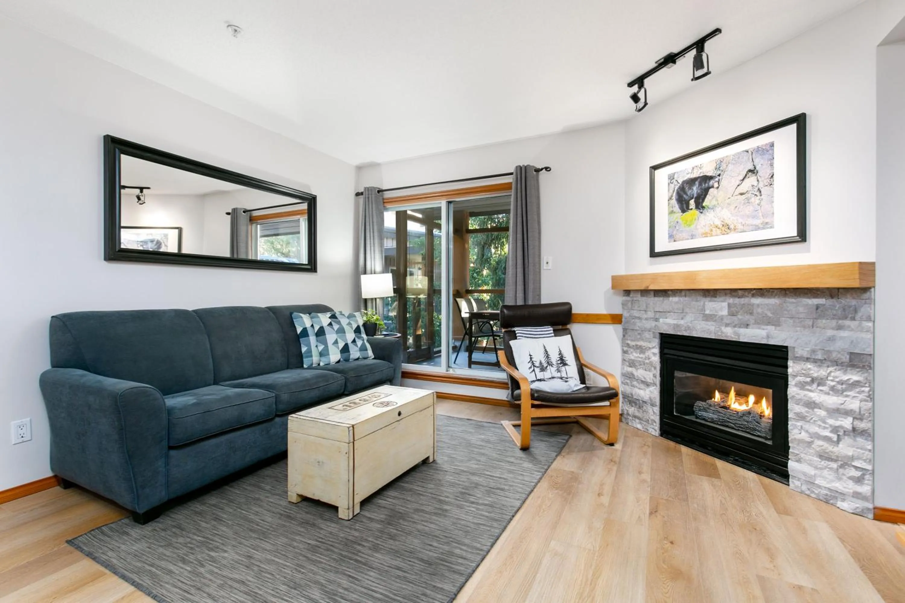 Living room in Glaciers Reach by Allseason Vacation Rentals