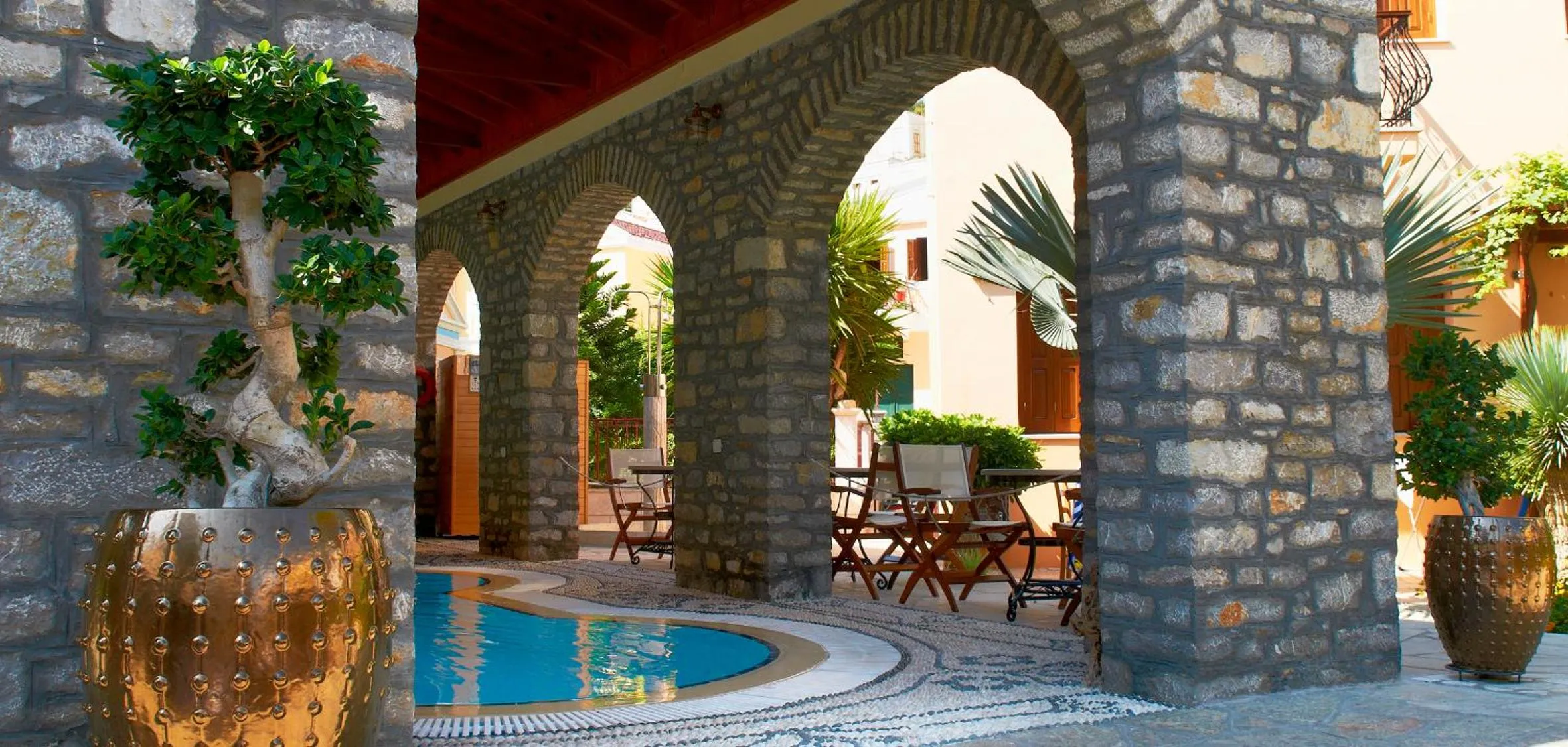 Swimming pool in Iapetos Village