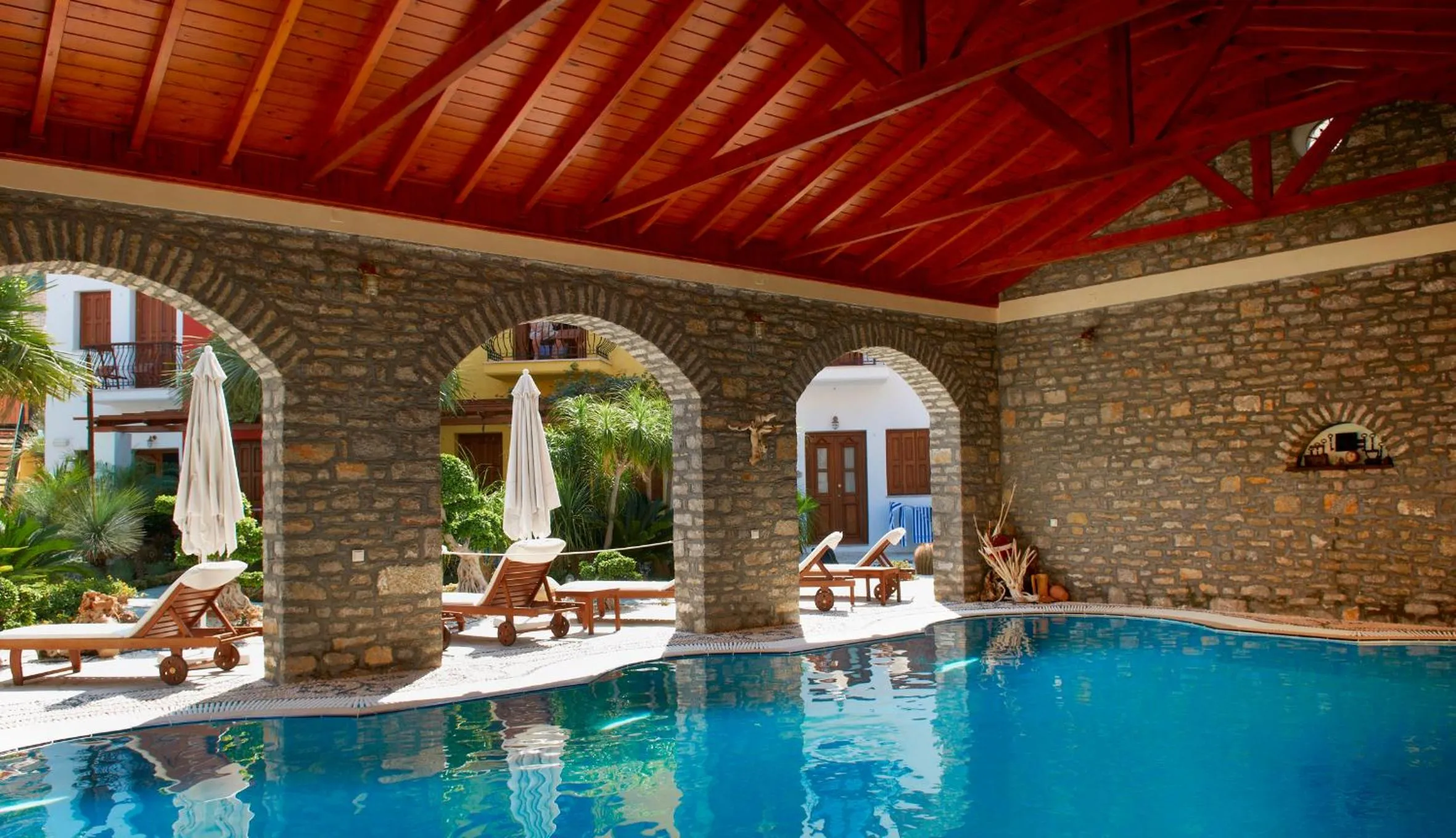 Swimming pool in Iapetos Village