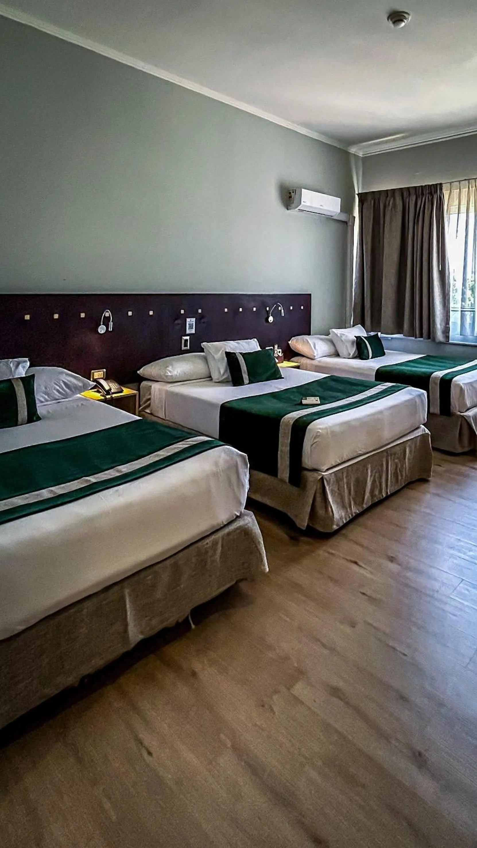 Bed in Ecohotel Talca