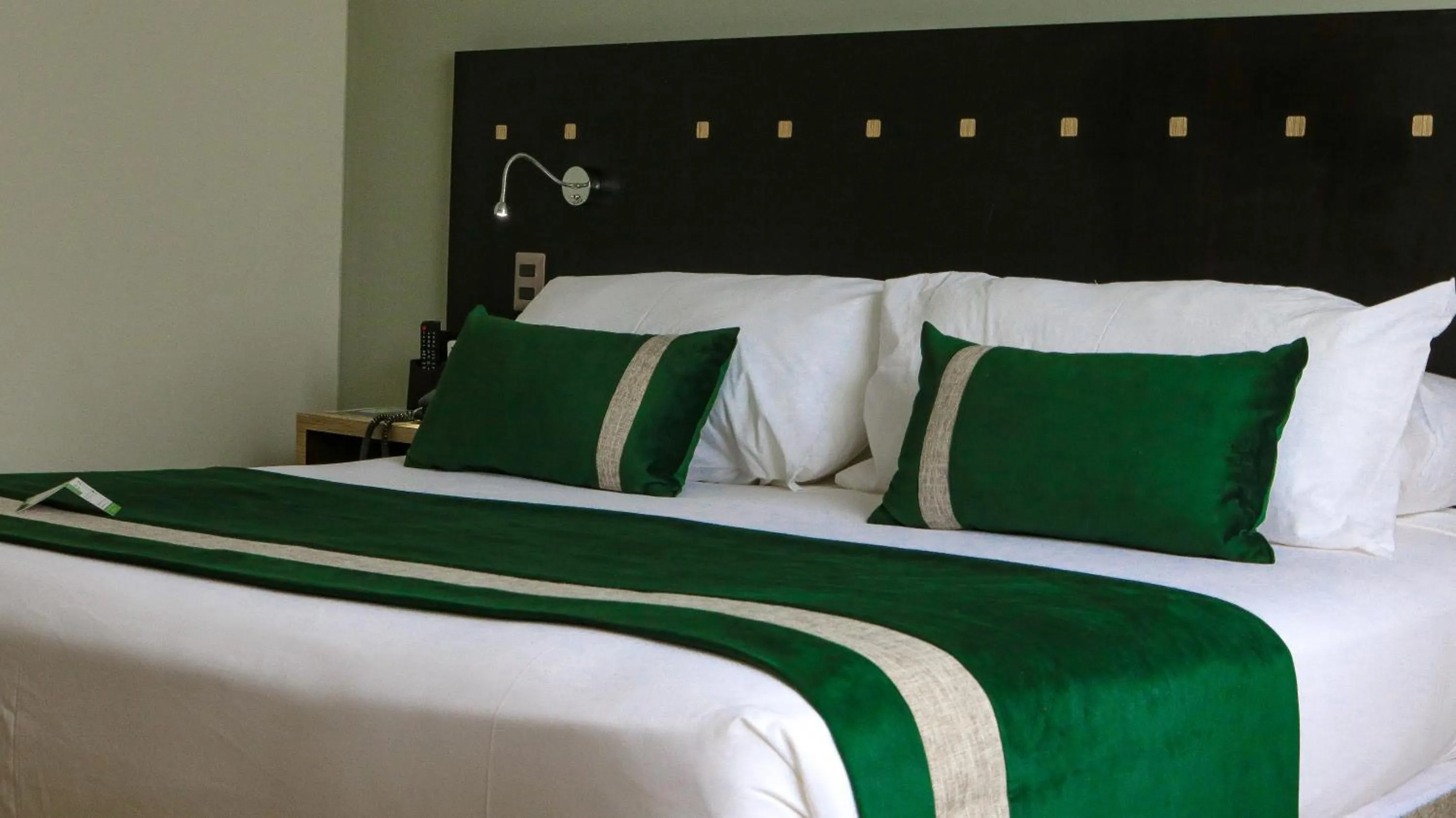 Bed in Ecohotel Talca