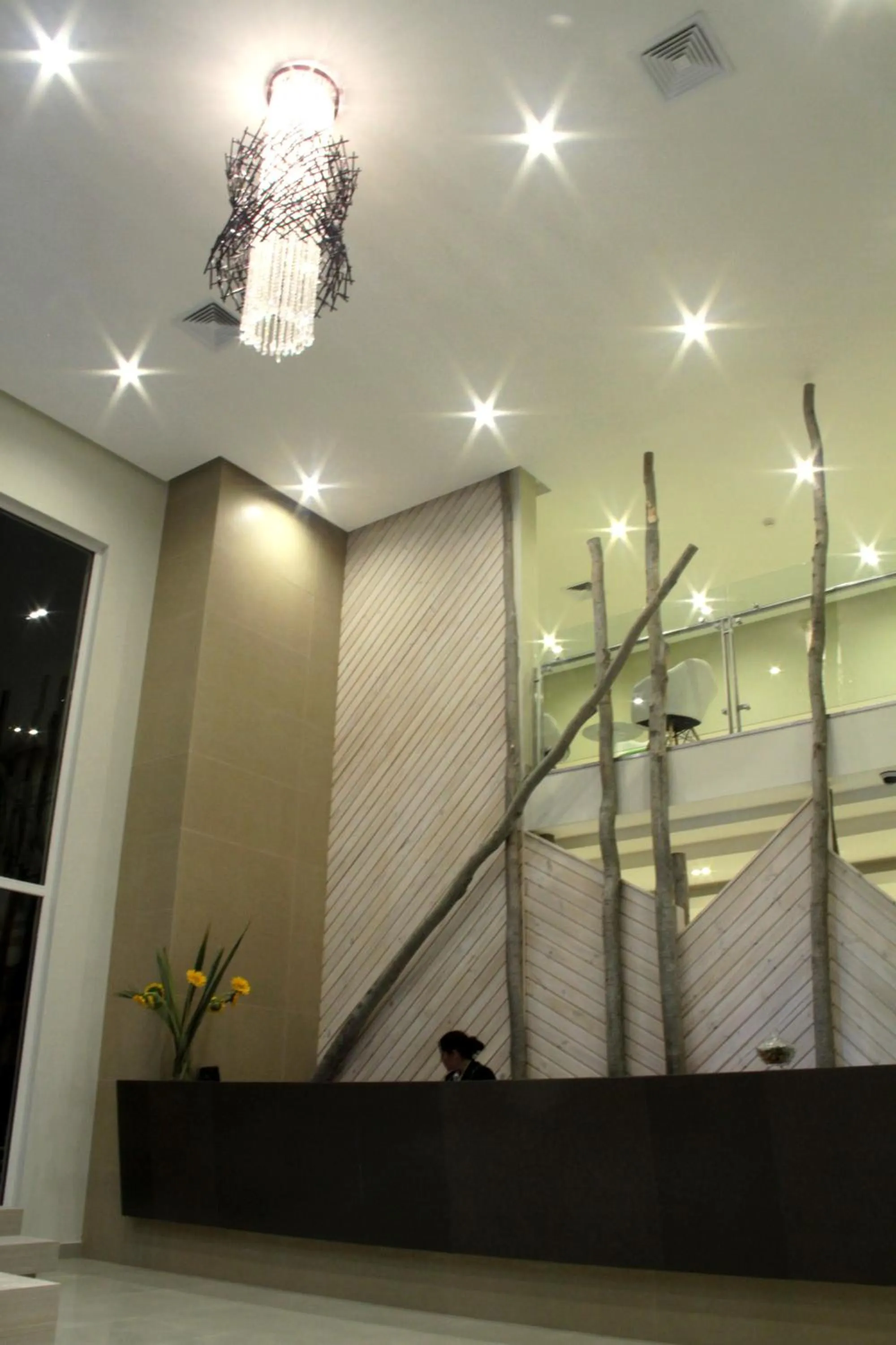 Lobby or reception in Ecohotel Talca