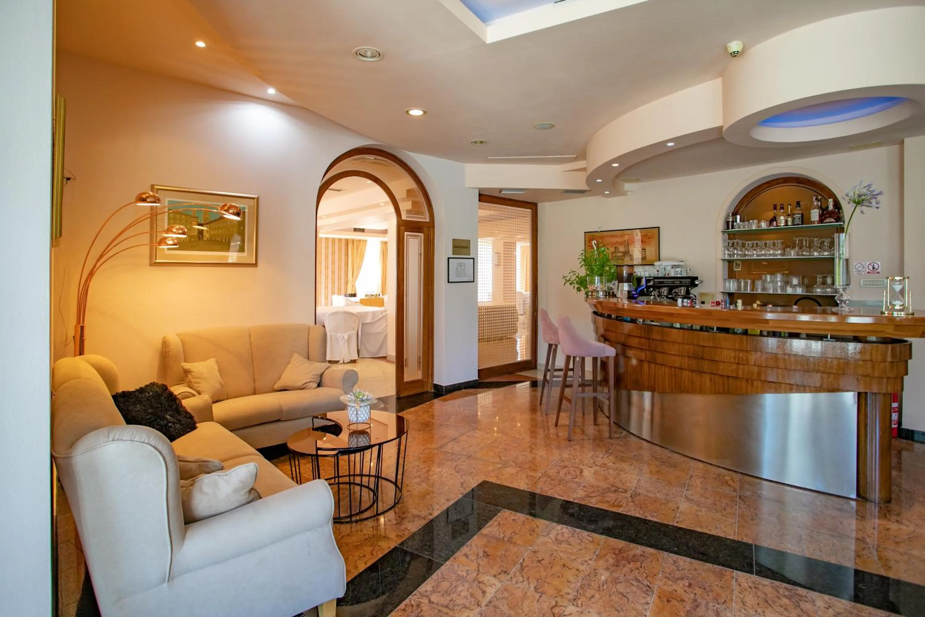 Lobby or reception in Hotel Neva