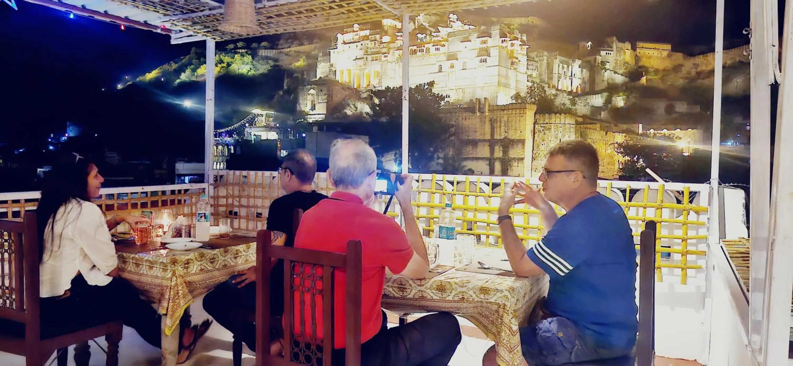 group of guests in Haveli Bundi Inn