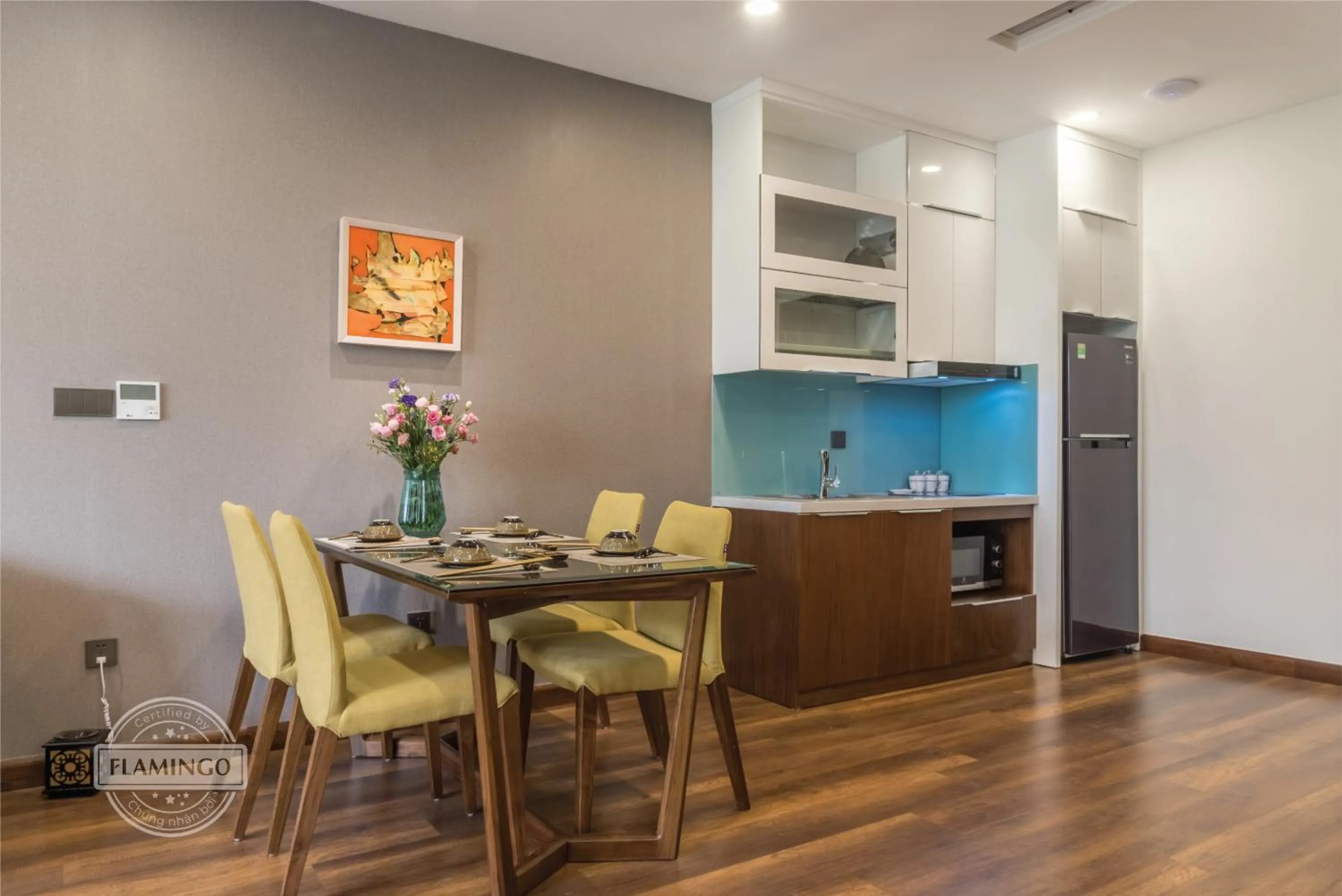 Dining area, Kitchen/Kitchenette in Flamingo Dai Lai Resort