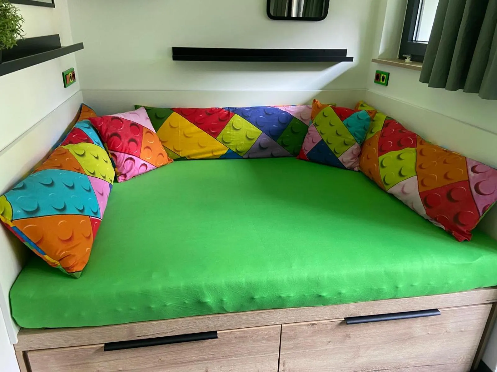 Bed in Hotel a Museum of Bricks