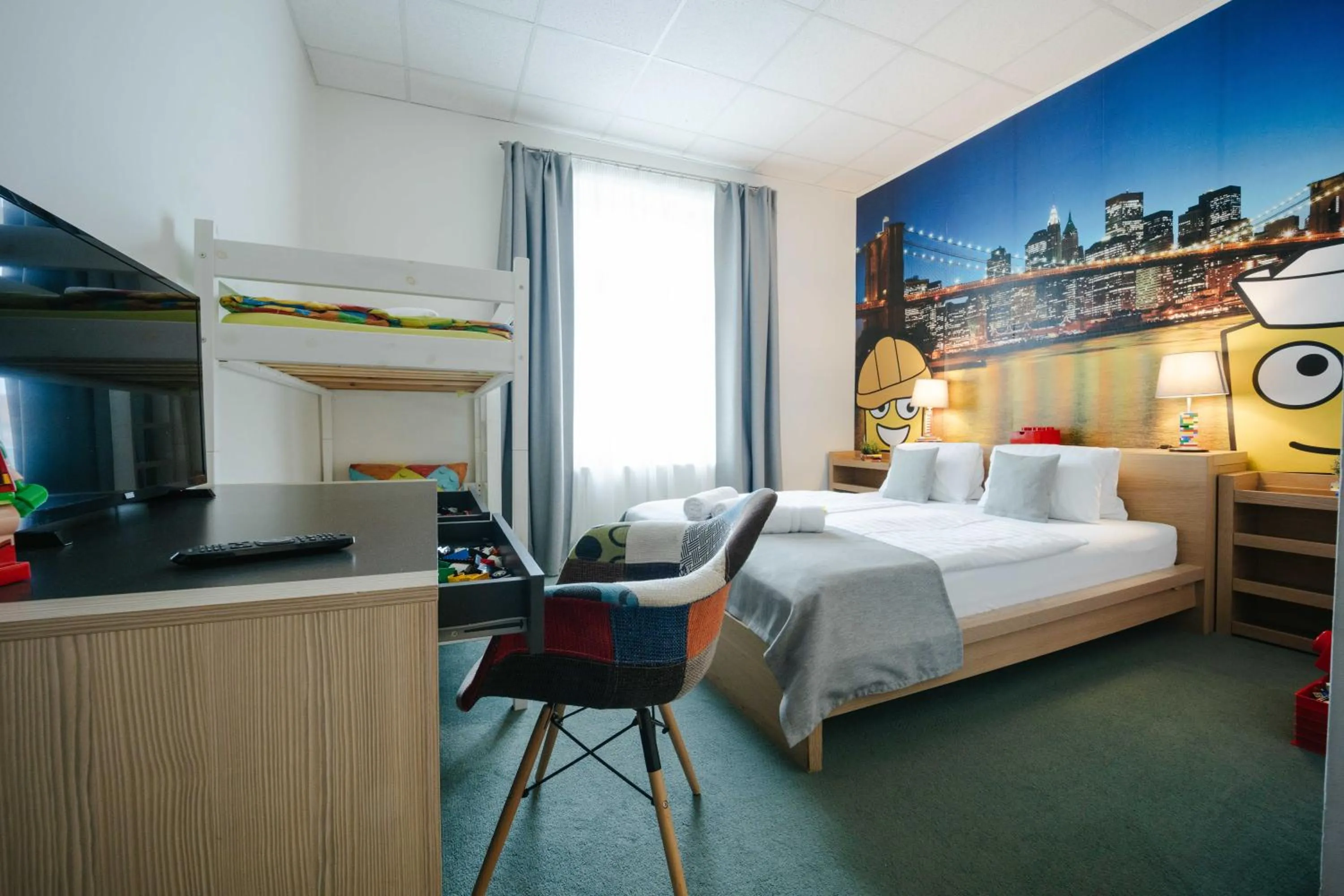 Bed in Hotel a Museum of Bricks