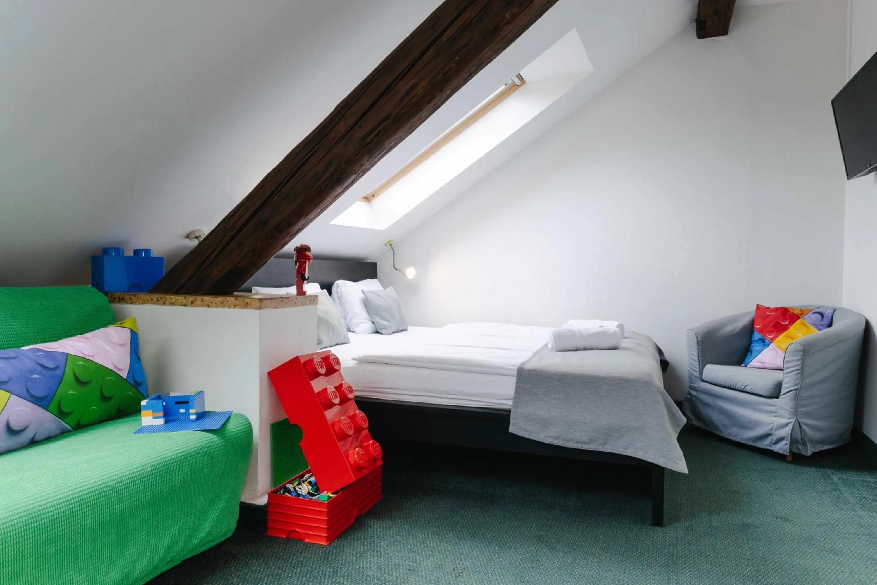 Bed in Hotel a Museum of Bricks