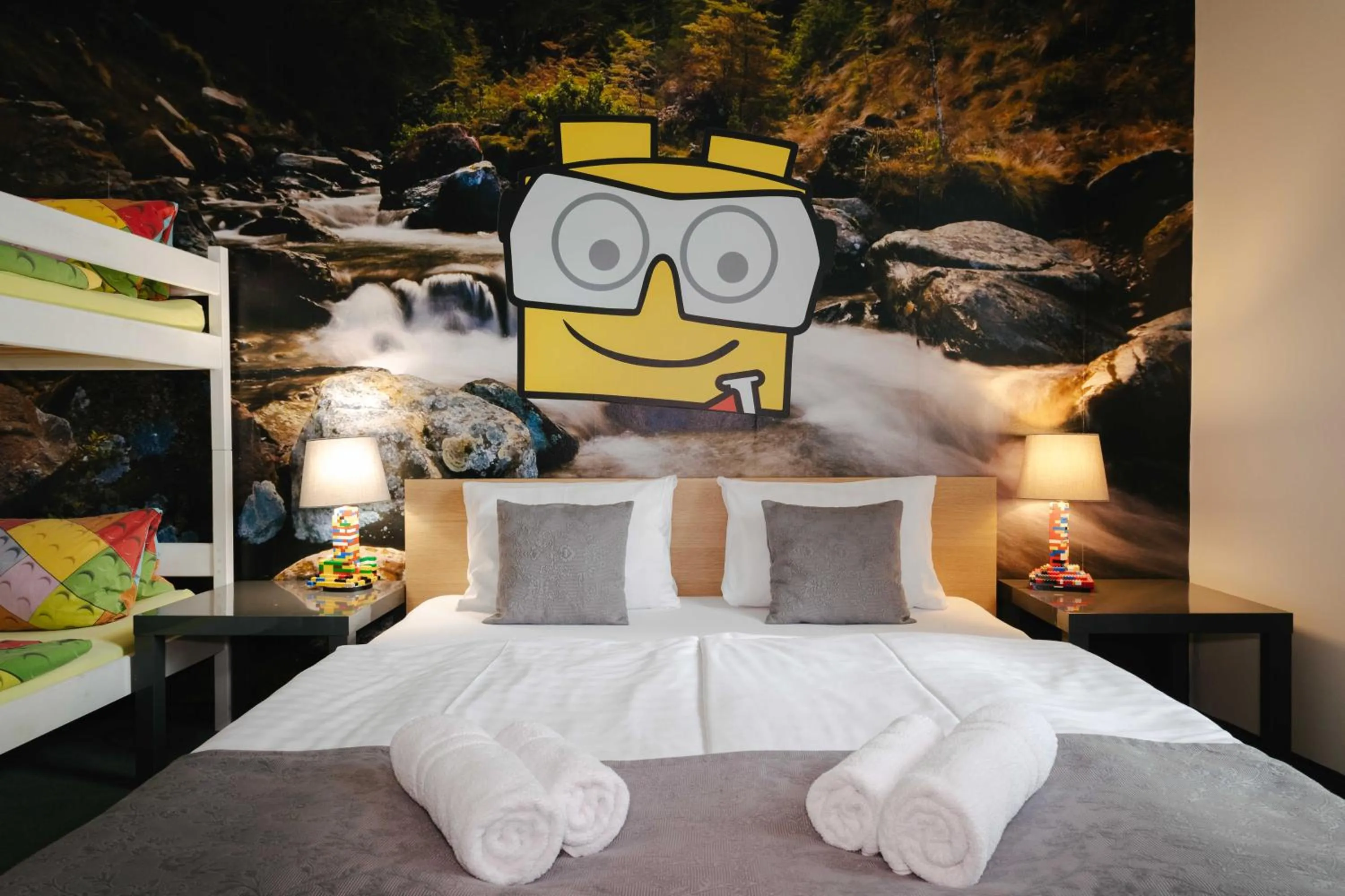 Bed in Hotel a Museum of Bricks