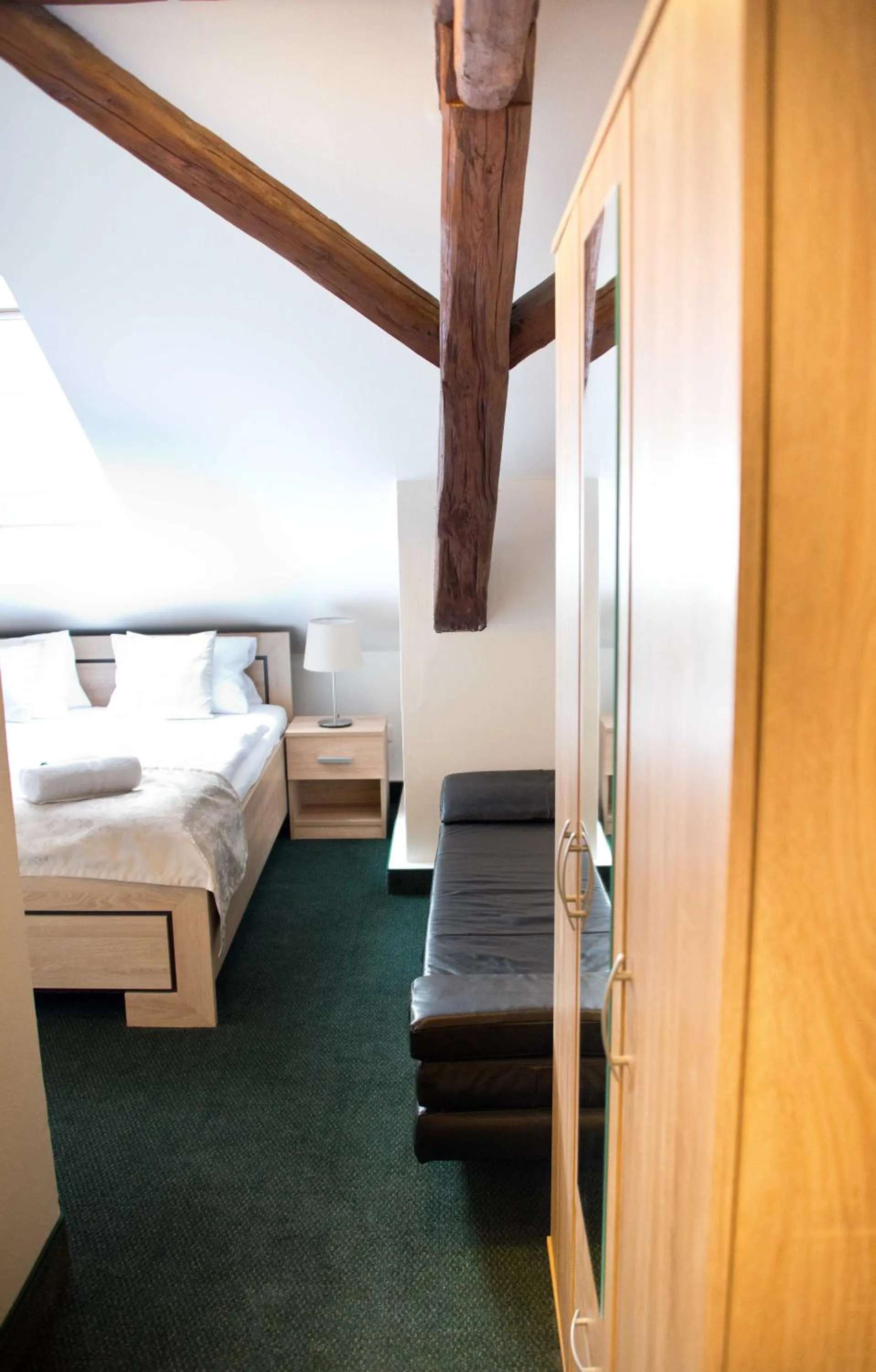 Bed in Hotel a Museum of Bricks