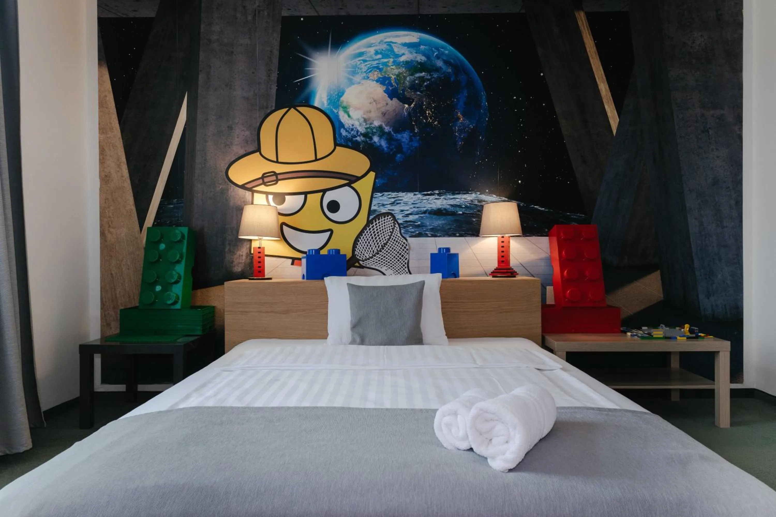 Bed in Hotel a Museum of Bricks