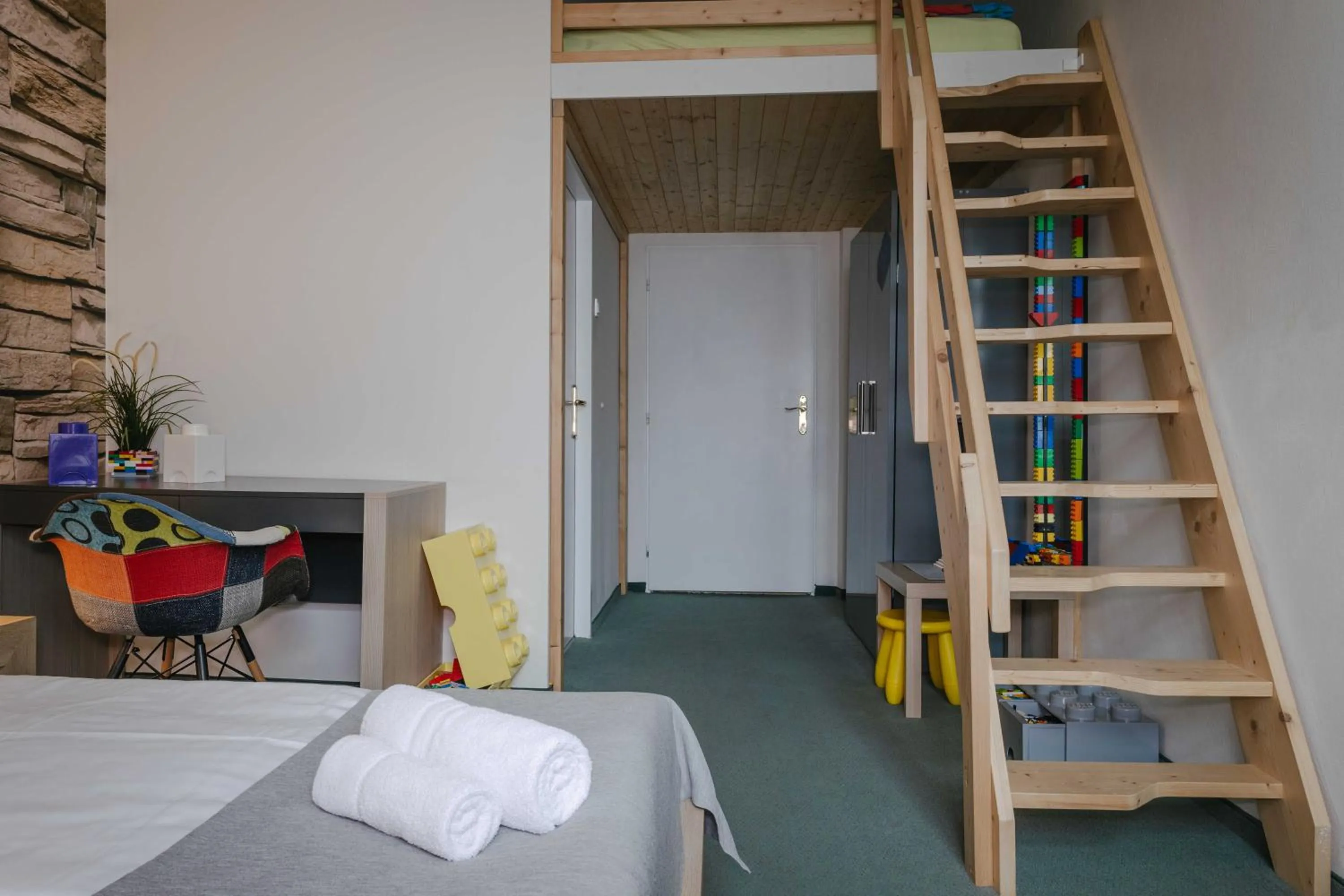 Bed in Hotel a Museum of Bricks