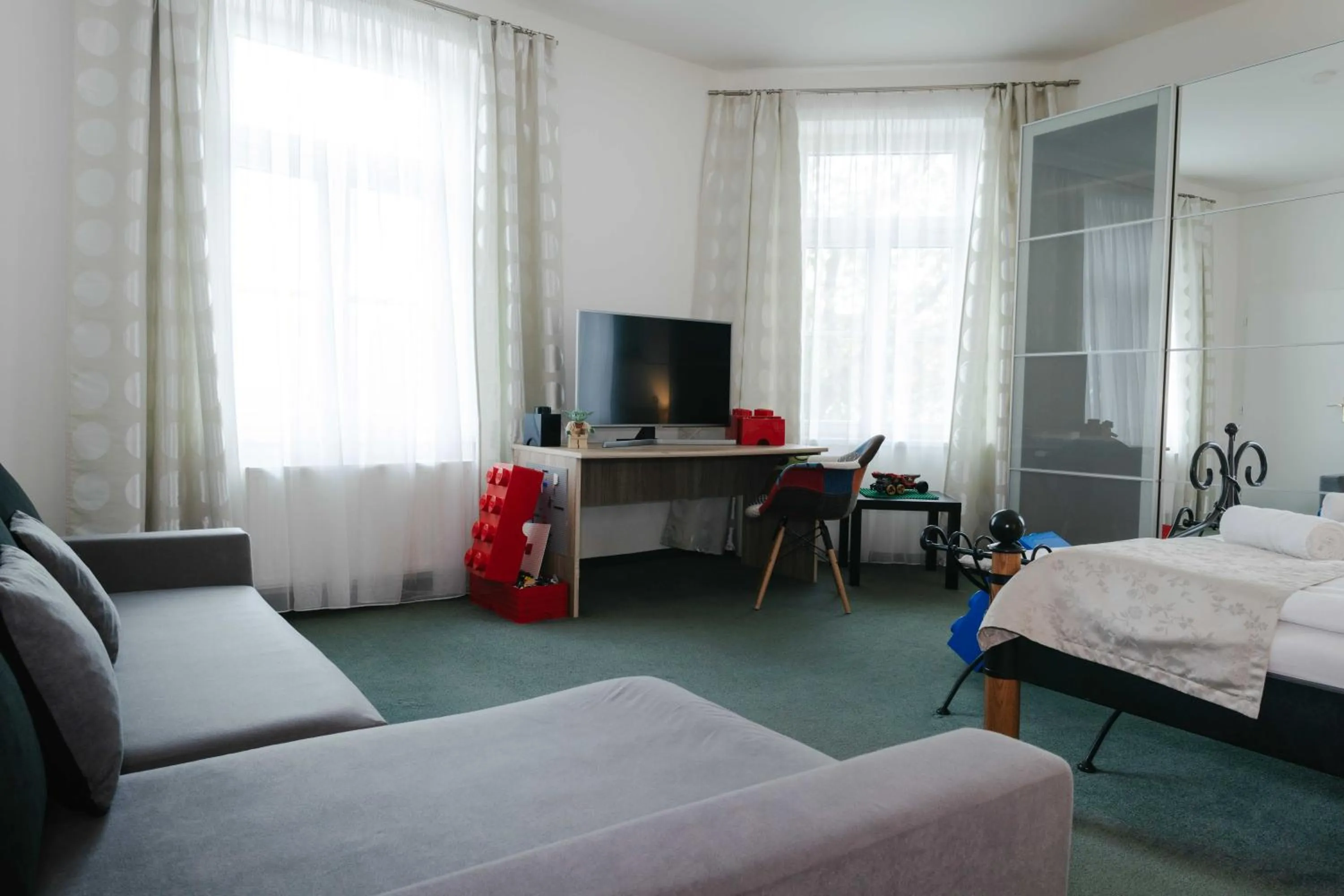 Bed in Hotel a Museum of Bricks