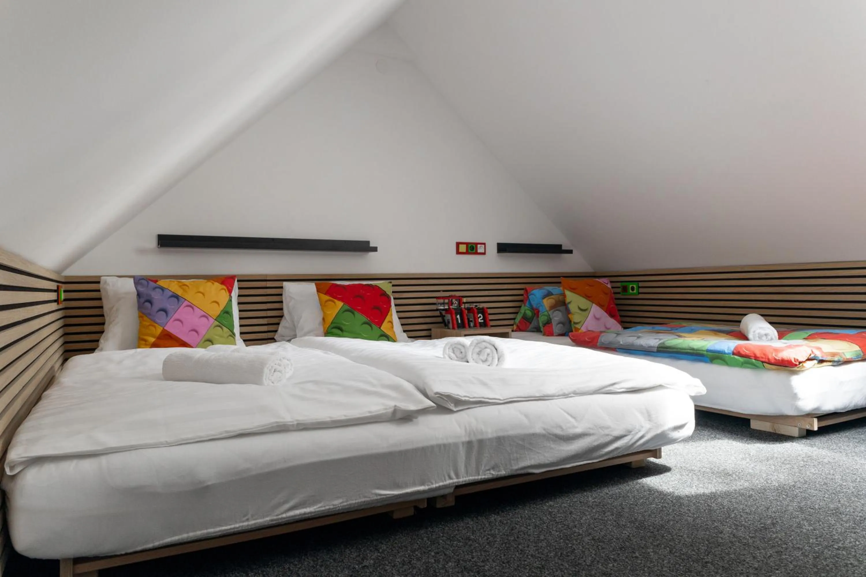 Bed in Hotel a Museum of Bricks