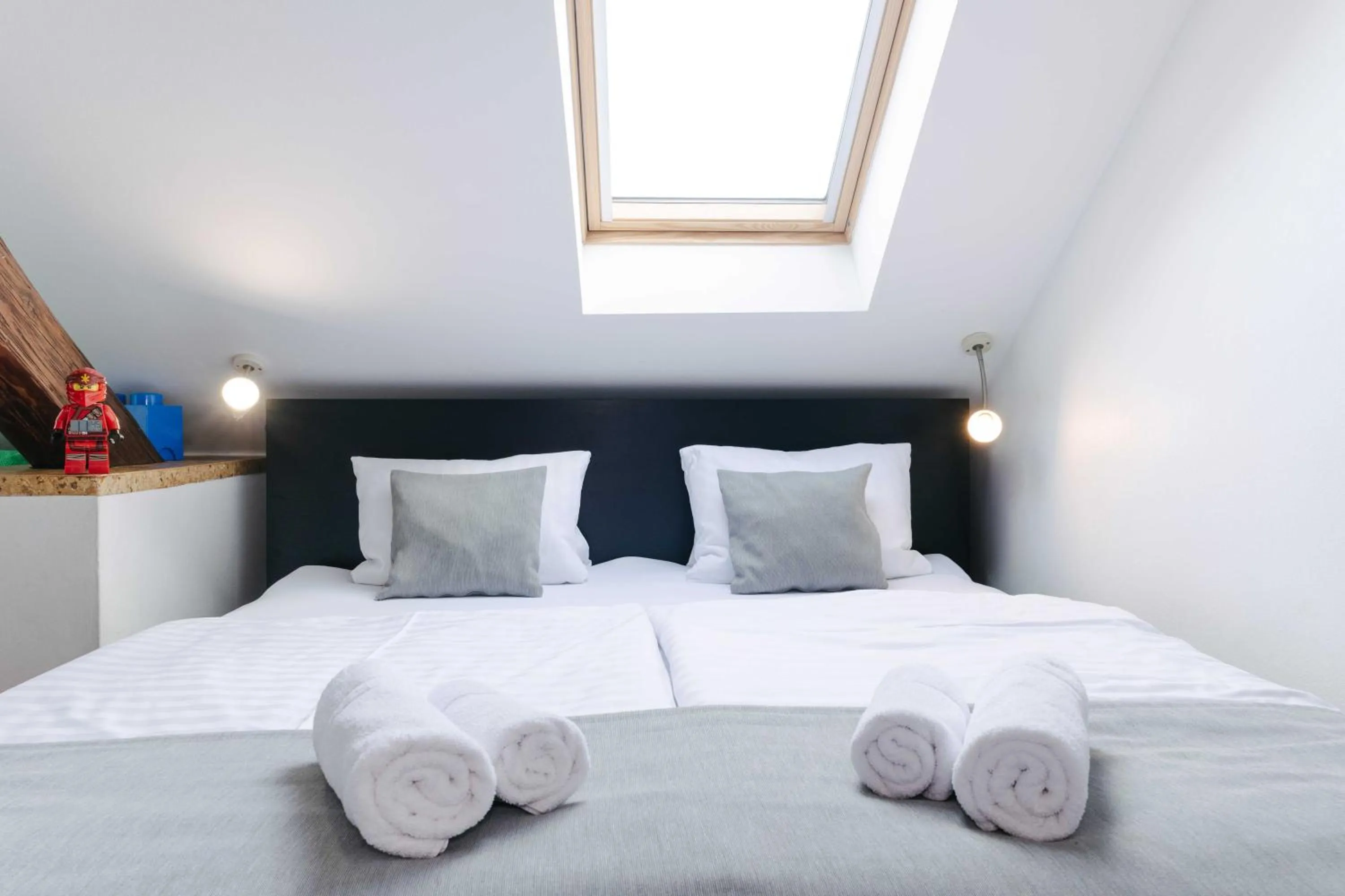 Bed in Hotel a Museum of Bricks