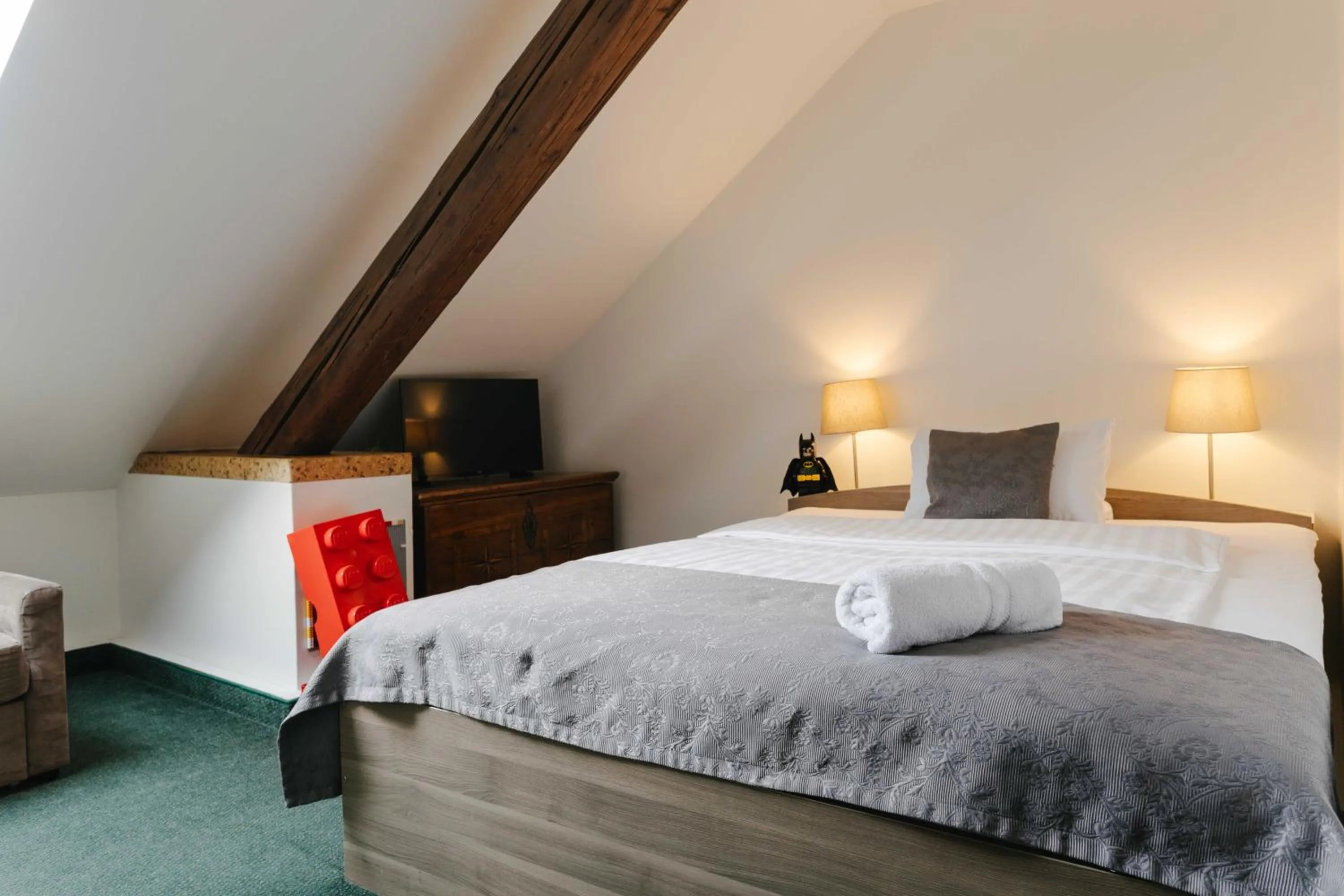 Bed in Hotel a Museum of Bricks