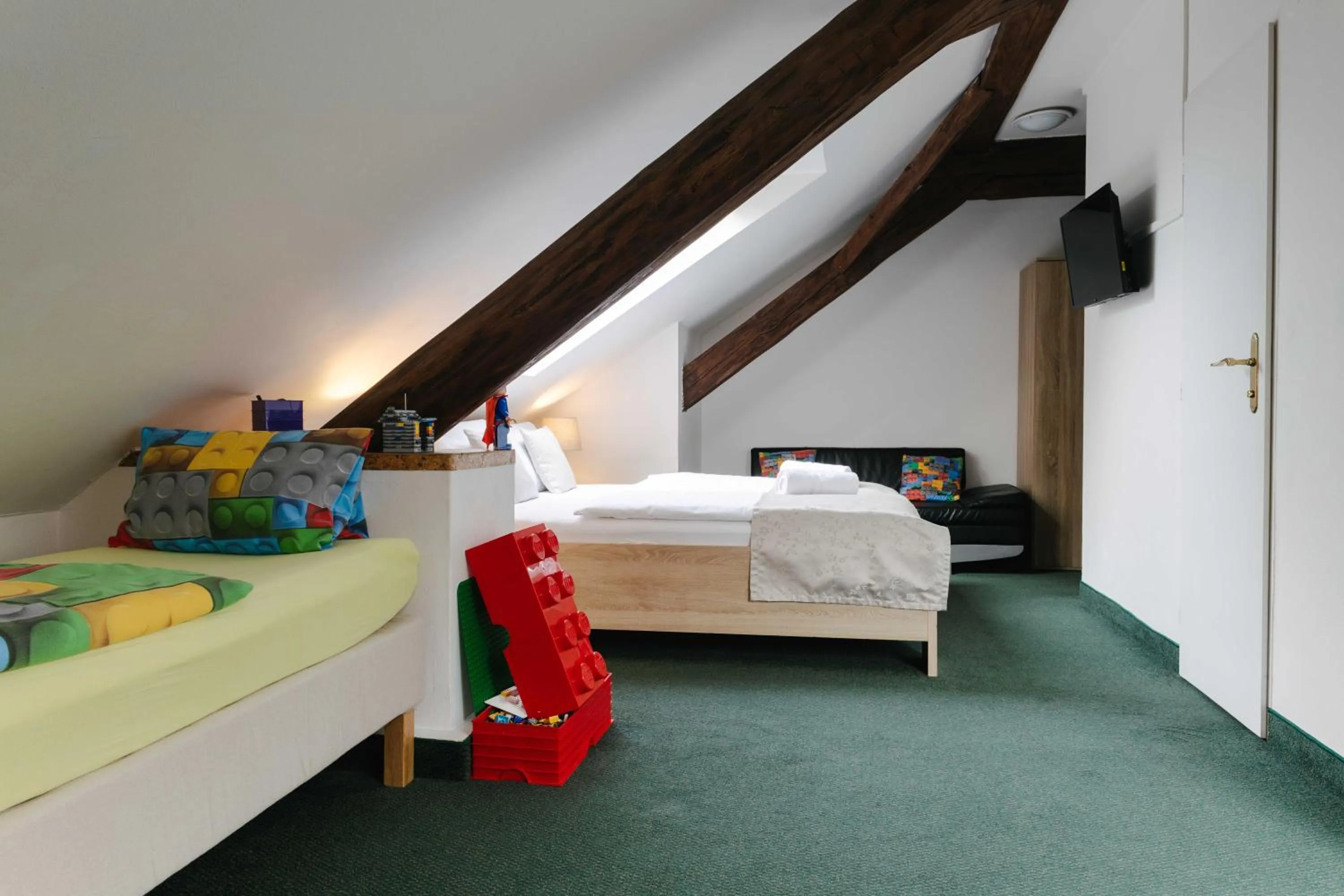 Bed in Hotel a Museum of Bricks