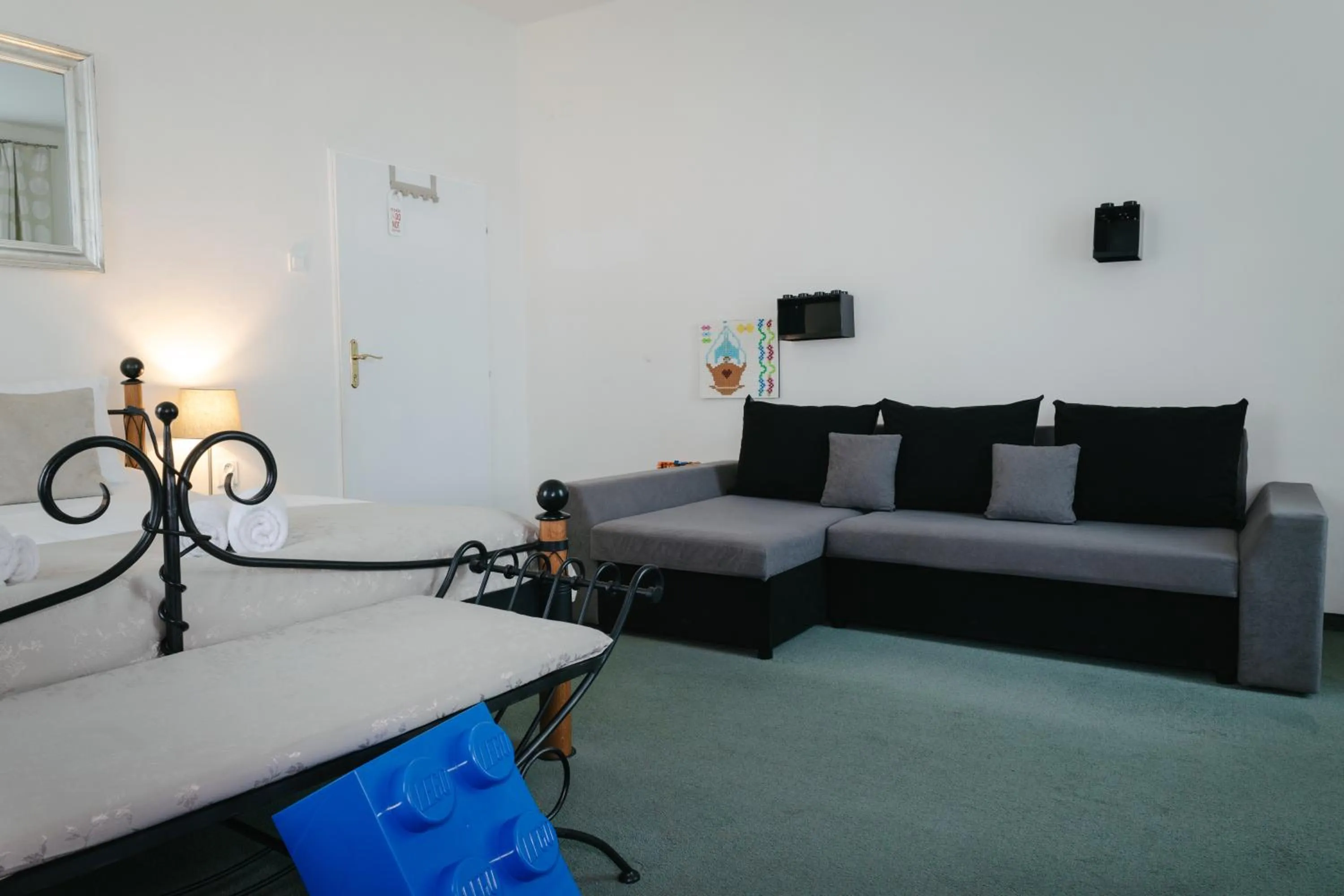 Bed in Hotel a Museum of Bricks