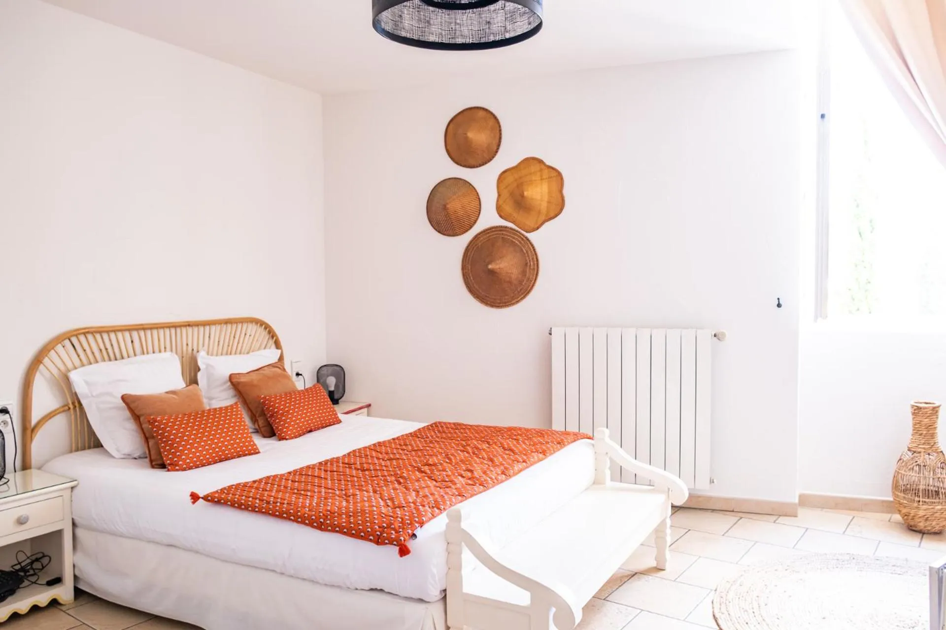 Bed in Logis hôtel et restaurant La Bastide Cabezac